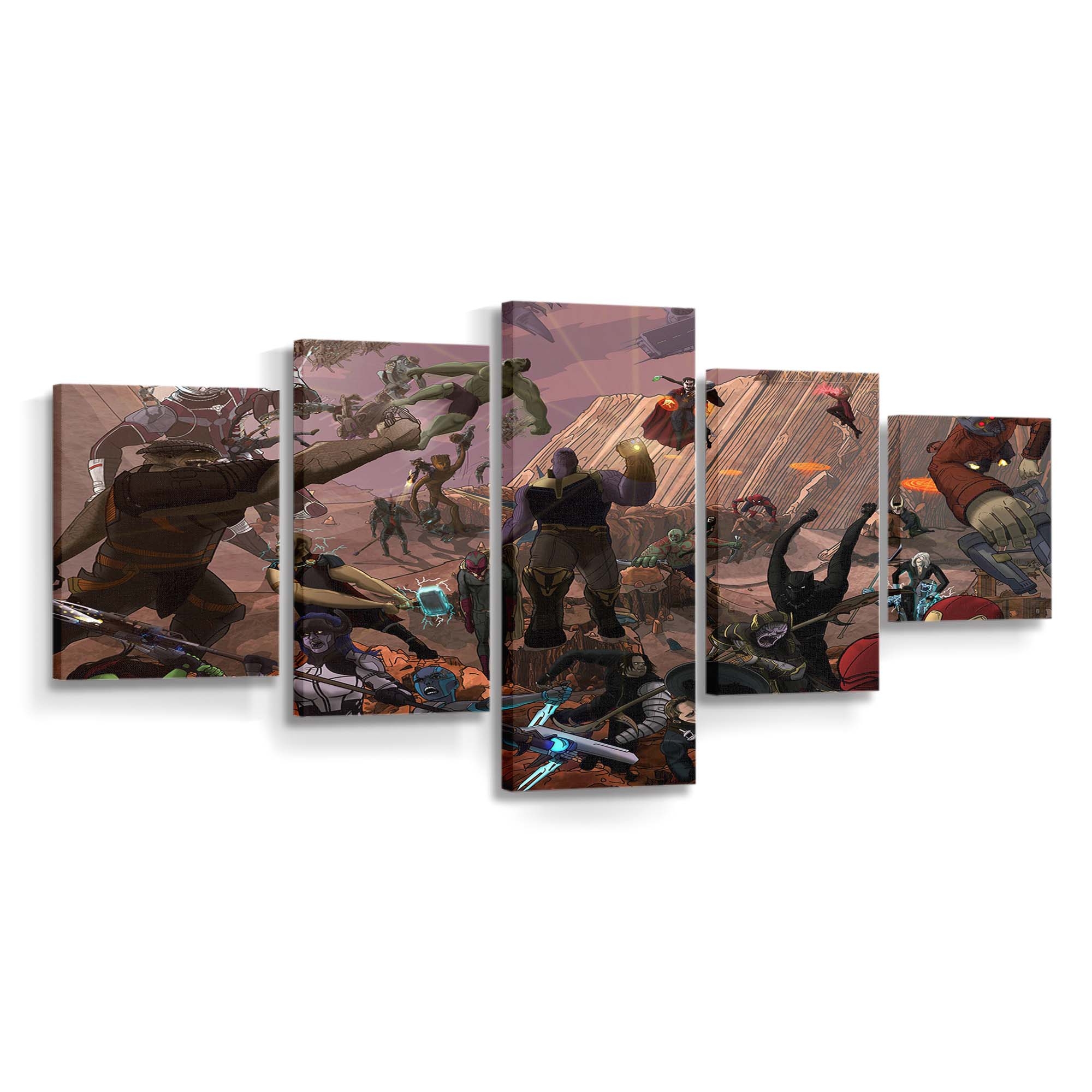 Avengers Infinity War Artwork 2 Leinwandbild – Marvel Wandbild & Wanddeko