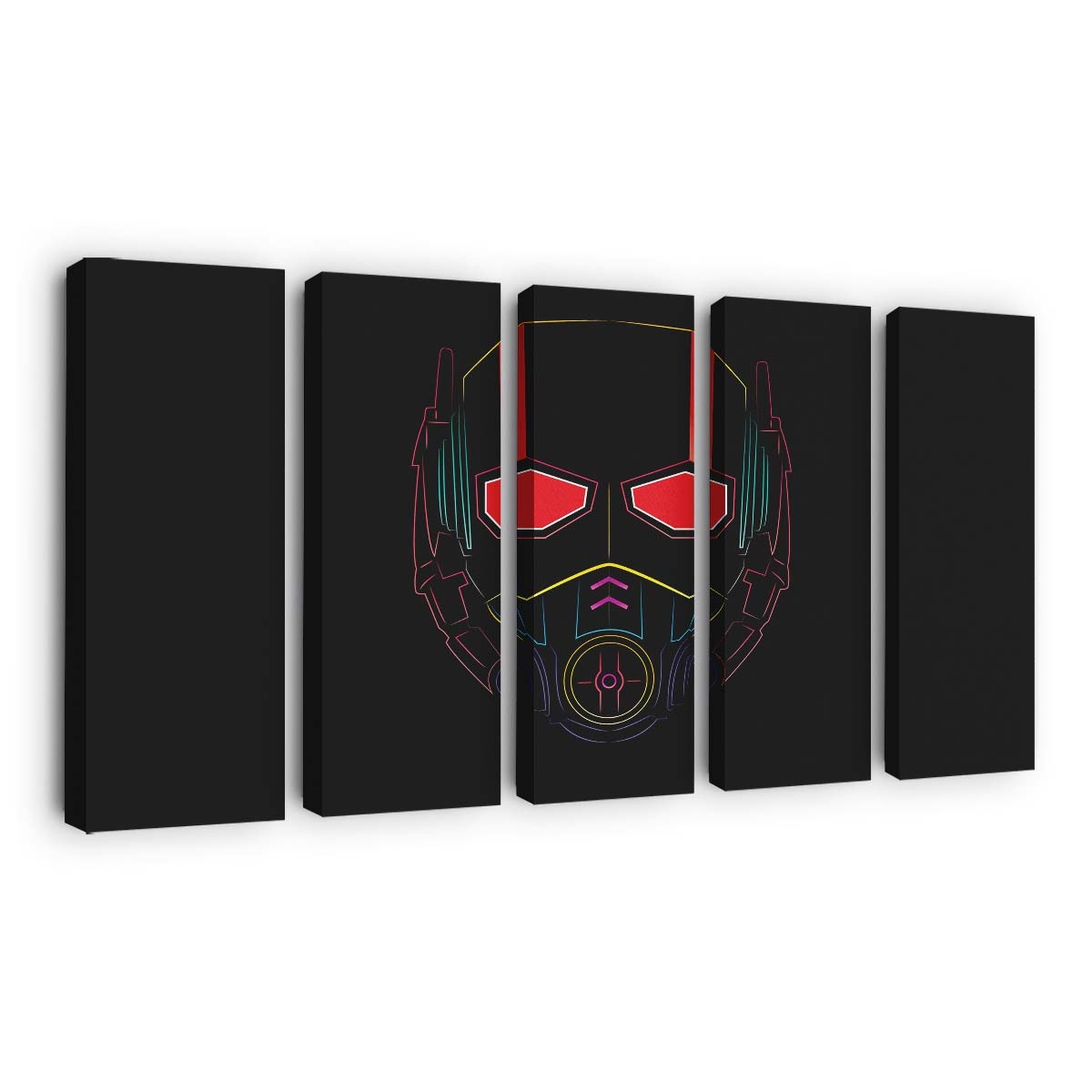 Ant Man Maske Minimalismus Leinwandbild – Marvel Wandbild & Wanddeko