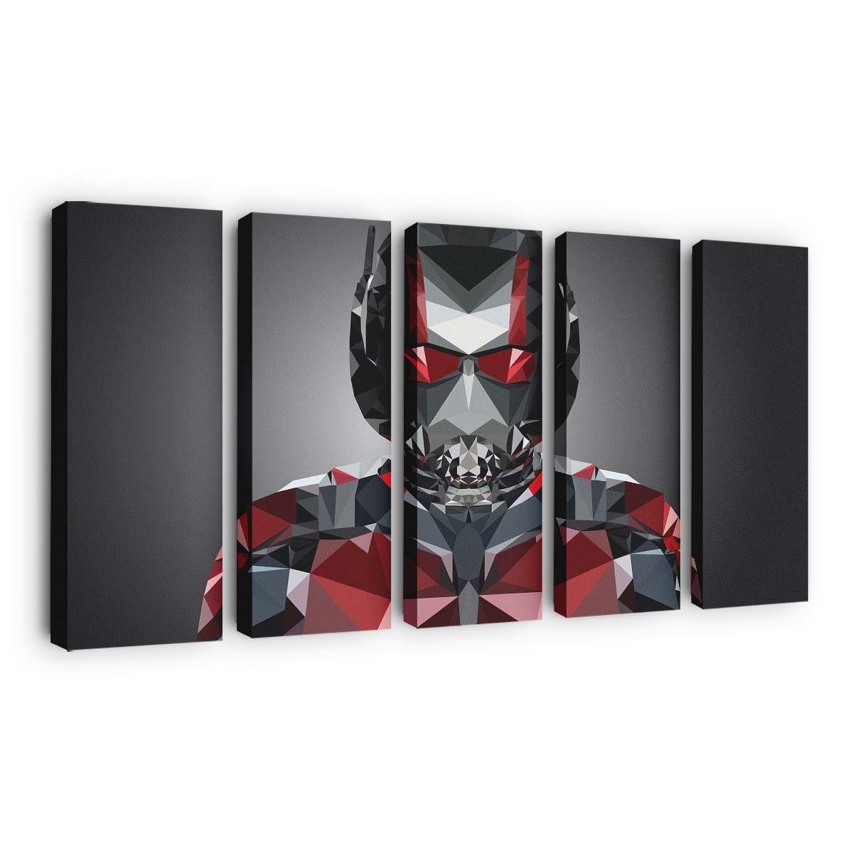Ant Man Polygonal Portrait Illustration Leinwandbild – Marvel Wandbild & Wanddeko