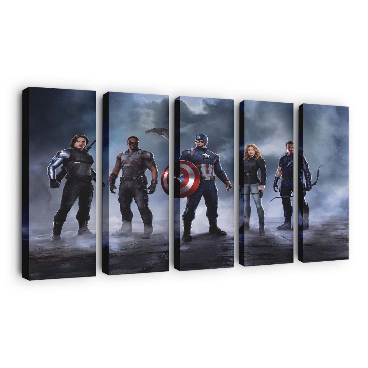 Captain America Crew in Captain America Civil W Leinwandbild – Marvel Wandbild & Wanddeko