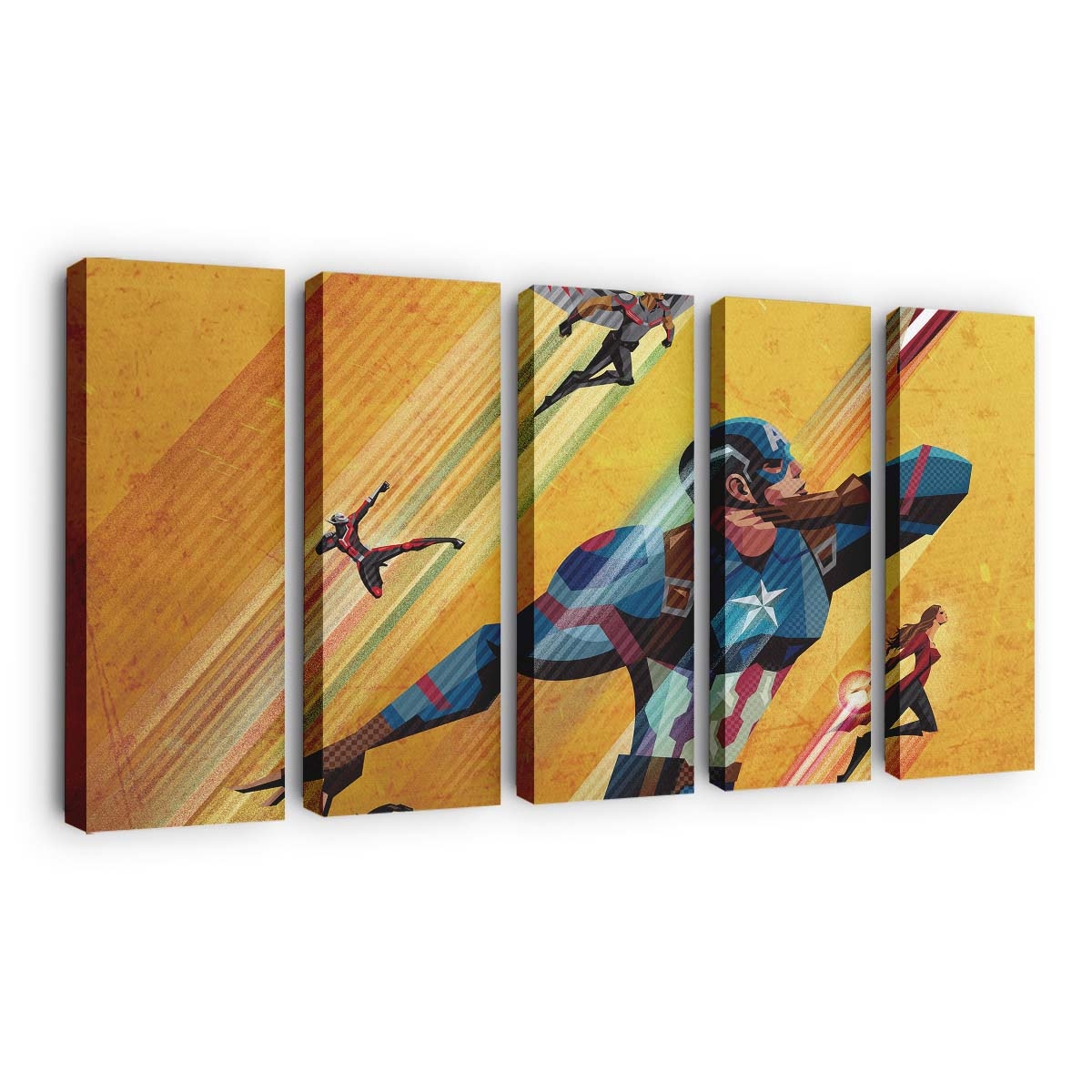 Team Captain America Civil War Leinwandbild – Marvel Wandbild & Wanddeko