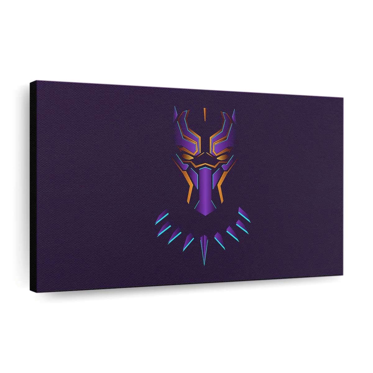 Black Panther Kunst Leinwandbild - Marvel Wandbild 3