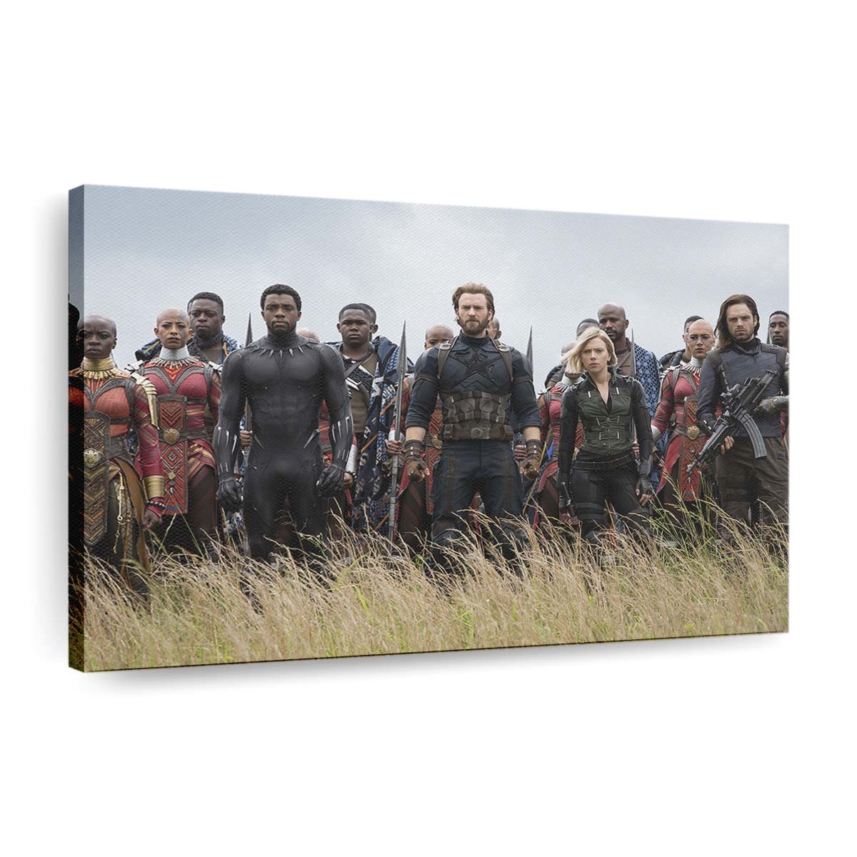 Avengers Infinity War Mannschaft in Wakanda Leinwandbild - Marvel Wandbild