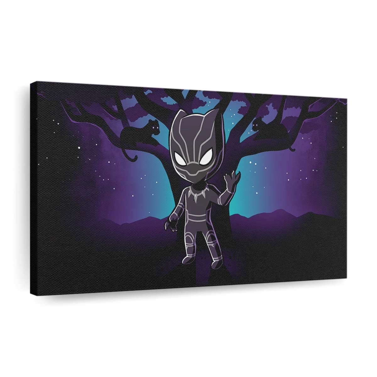 Black Panther Kunst Leinwandbild - Marvel Wandbild 7