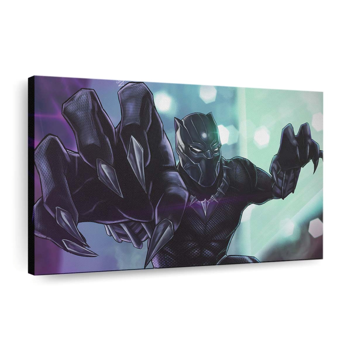 Black Panther Kunst Leinwandbild - Marvel Wandbild 9