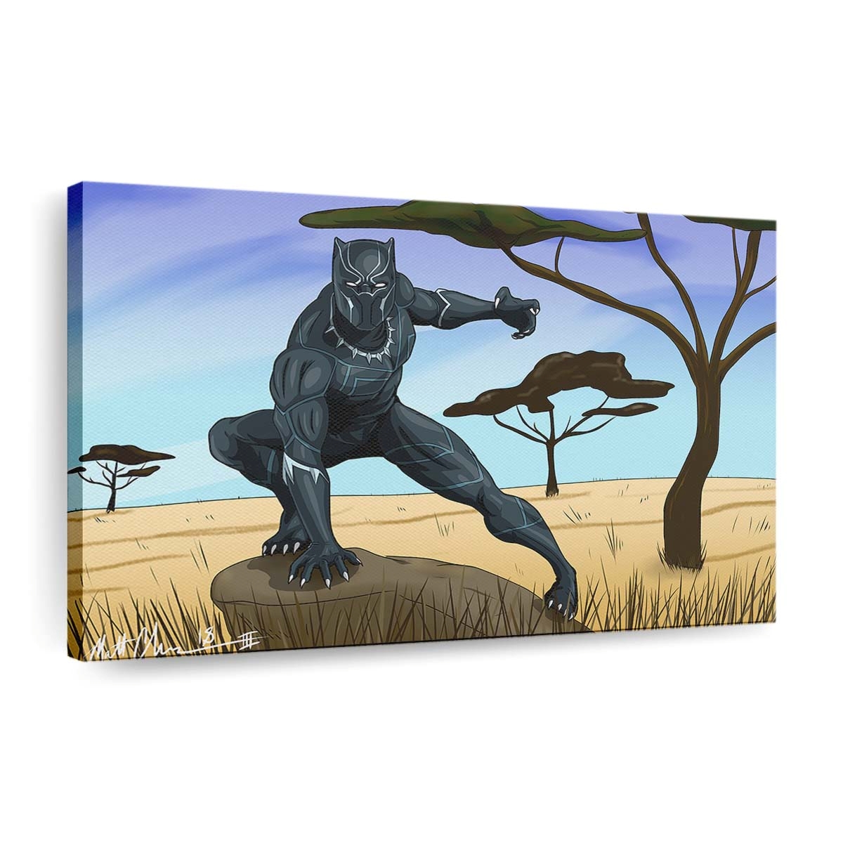 Black Panther Neue Kunstwerke Leinwandbild - Marvel Wandbild