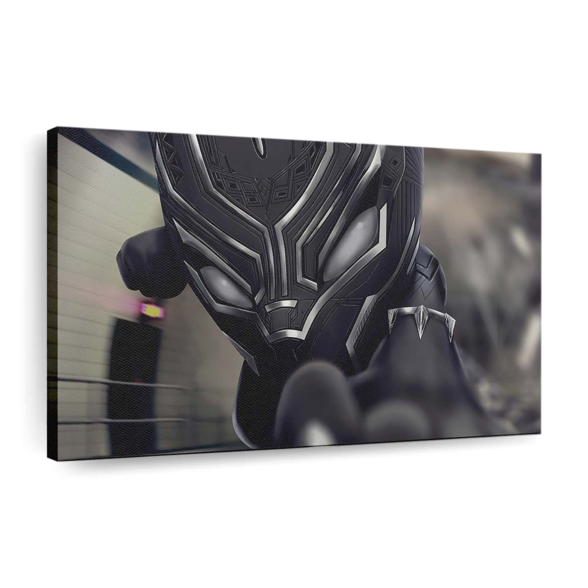 Black Panther Chibi Leinwandbild - Marvel Wandbild