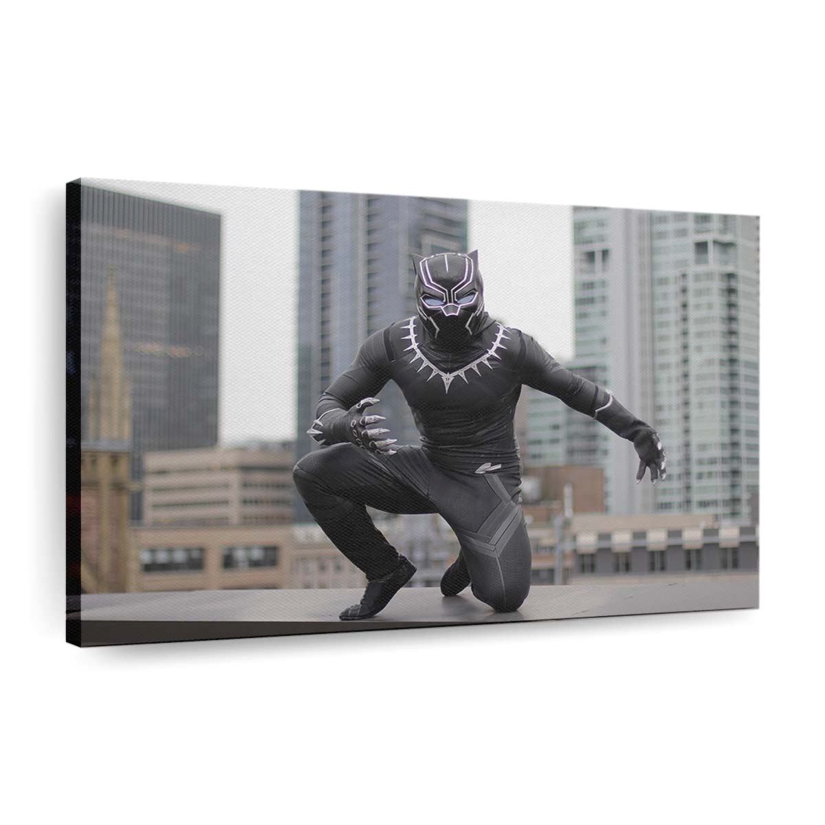 Black Panther Cosplay Leinwandbild - Marvel Wandbild