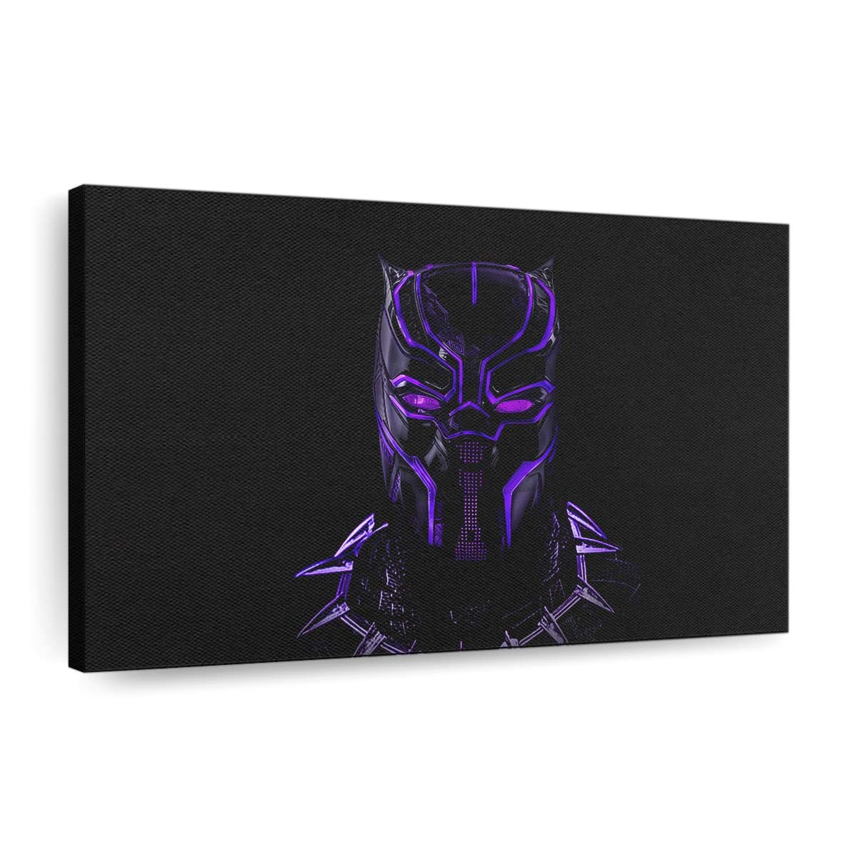 Black Panther Glühende Kunstwerke Leinwandbild - Marvel Wandbild