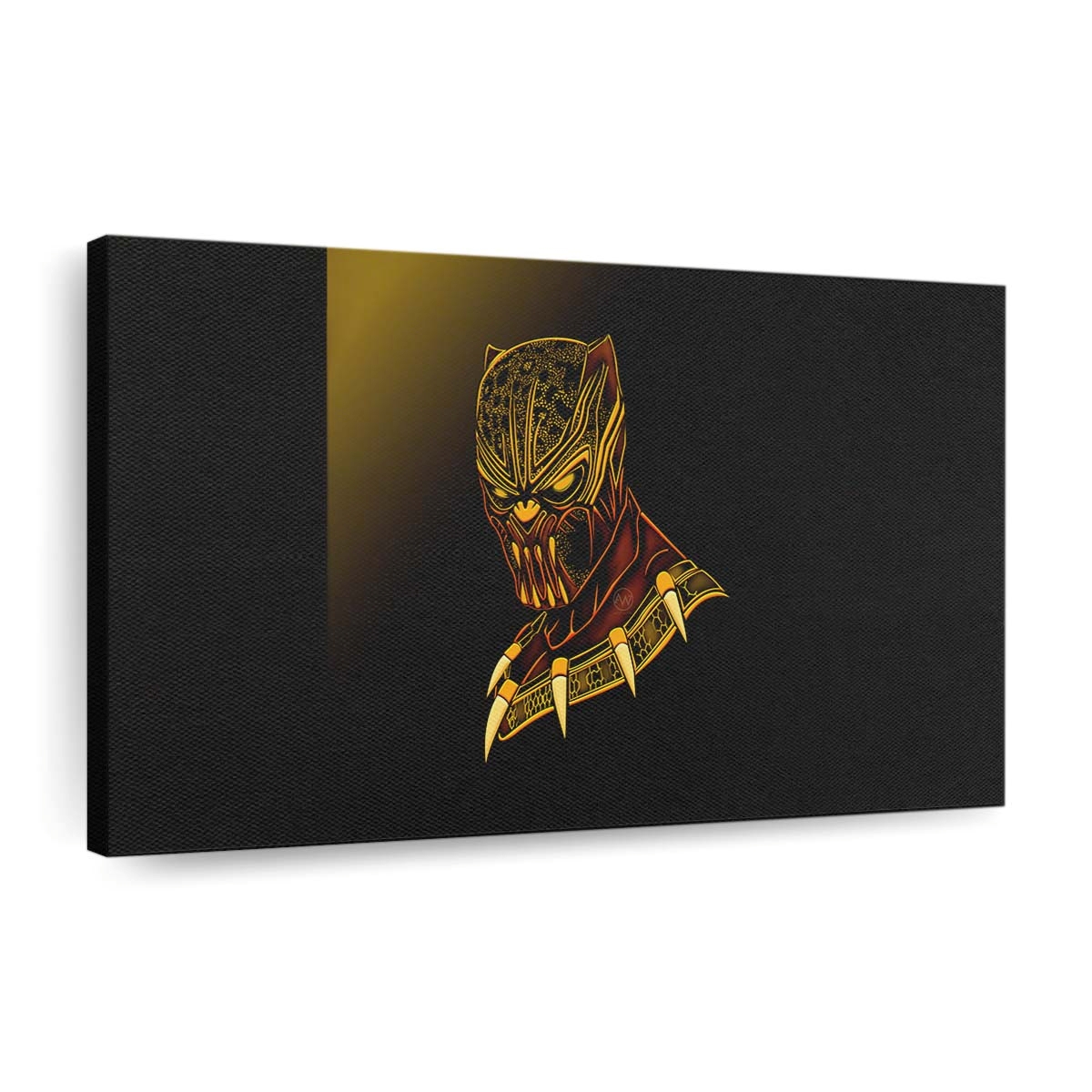 Black Panther Gold Minimalismus Leinwandbild - Marvel Wandbild