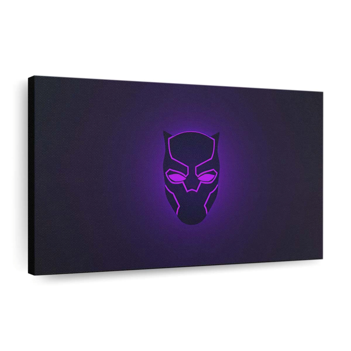 Black Panther Helm Illustration Leinwandbild - Marvel Wandbild