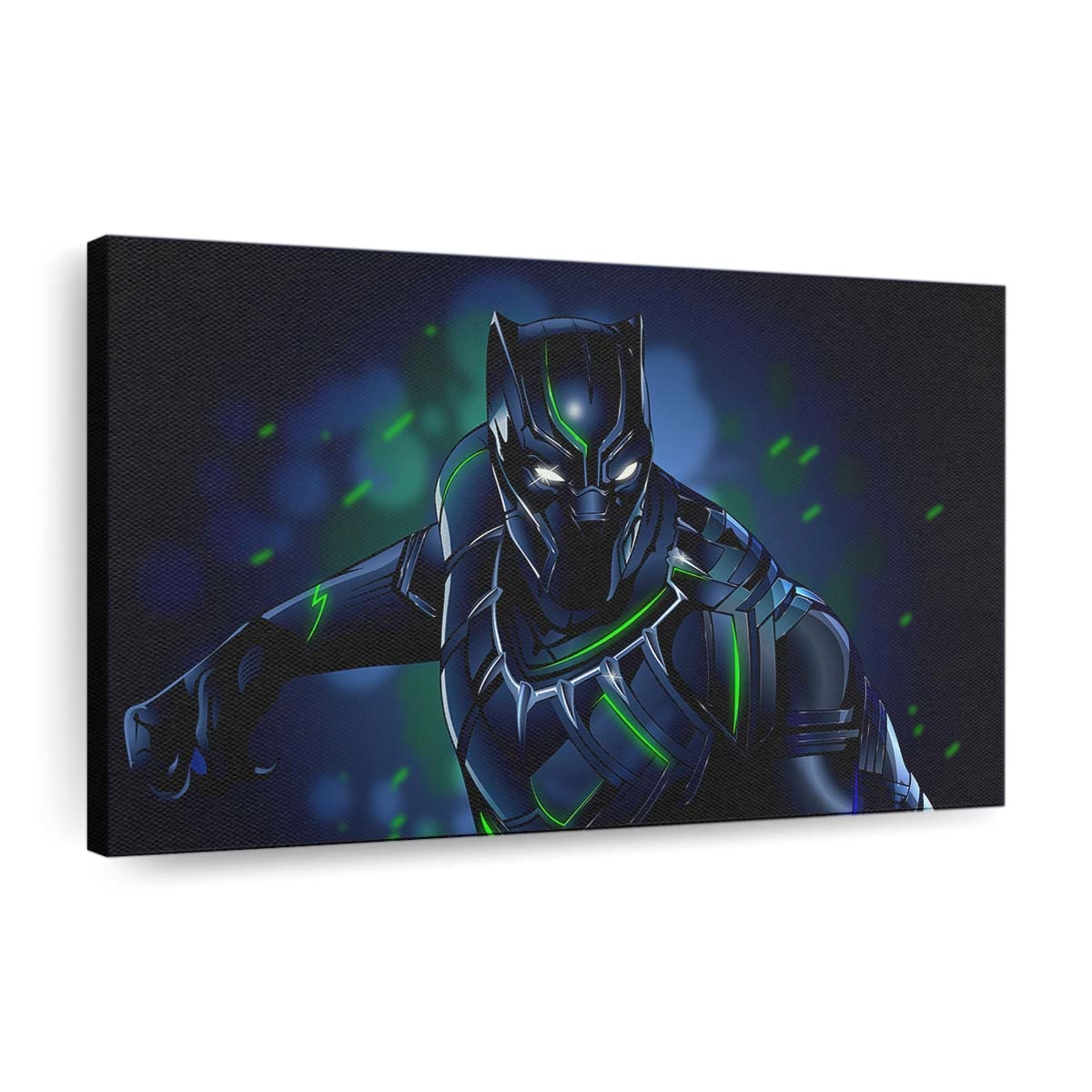 Black Panther Illustration Leinwandbild - Marvel Wandbild 3
