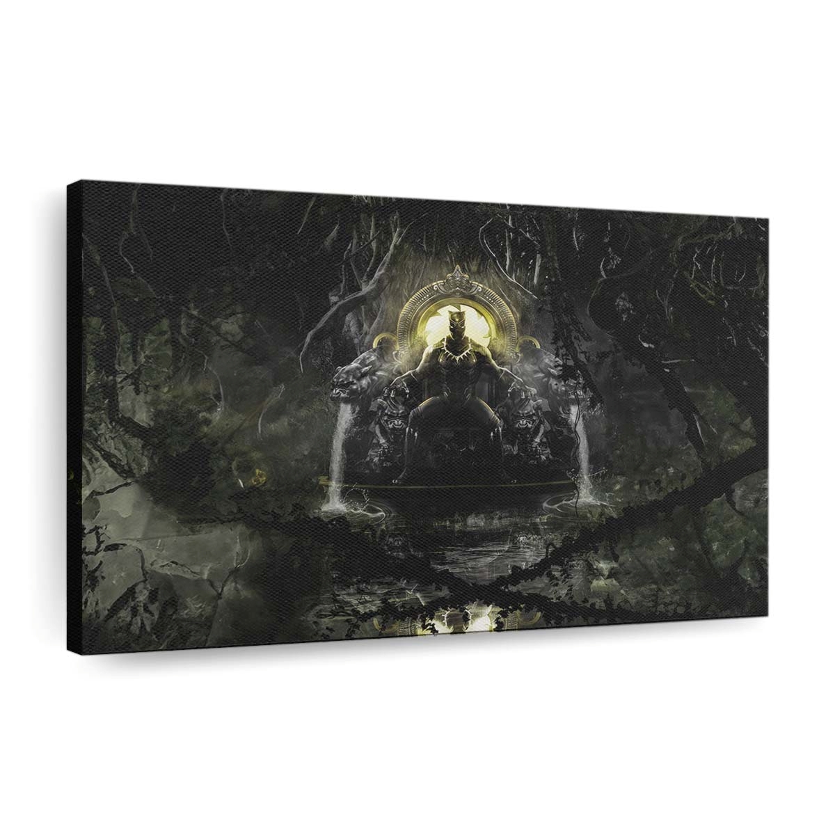 Black Panther Der wilde Beschützer von Wakanda Leinwandbild - Marvel Wandbild