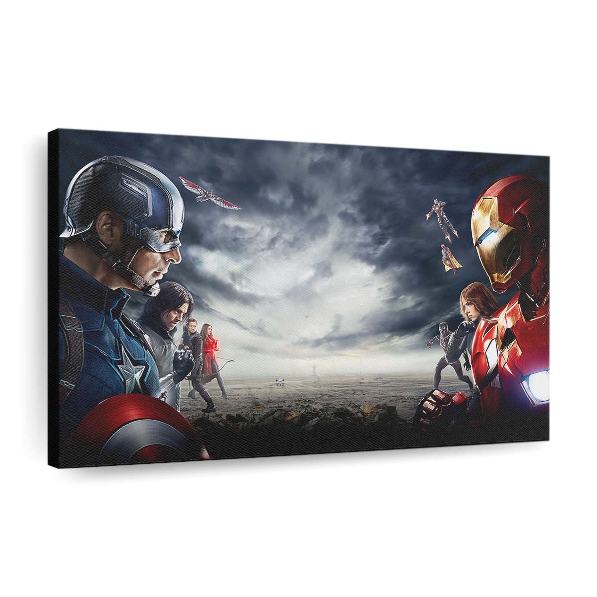 Kapitän Amerika Bürgerkrieg Helden Leinwandbild - Marvel Wandbild