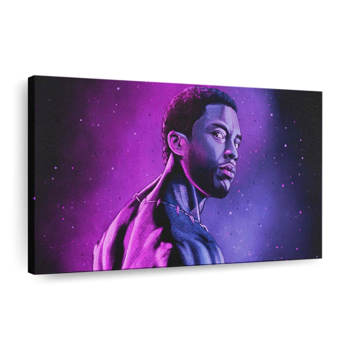 Chadwick Aaron Black Panther Leinwandbild - Marvel Wandbild
