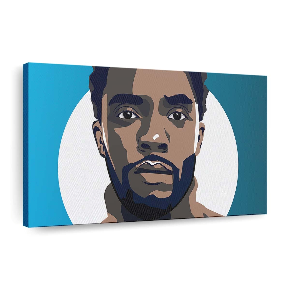 Chadwick Boseman Illustration Leinwandbild - Marvel Wandbild