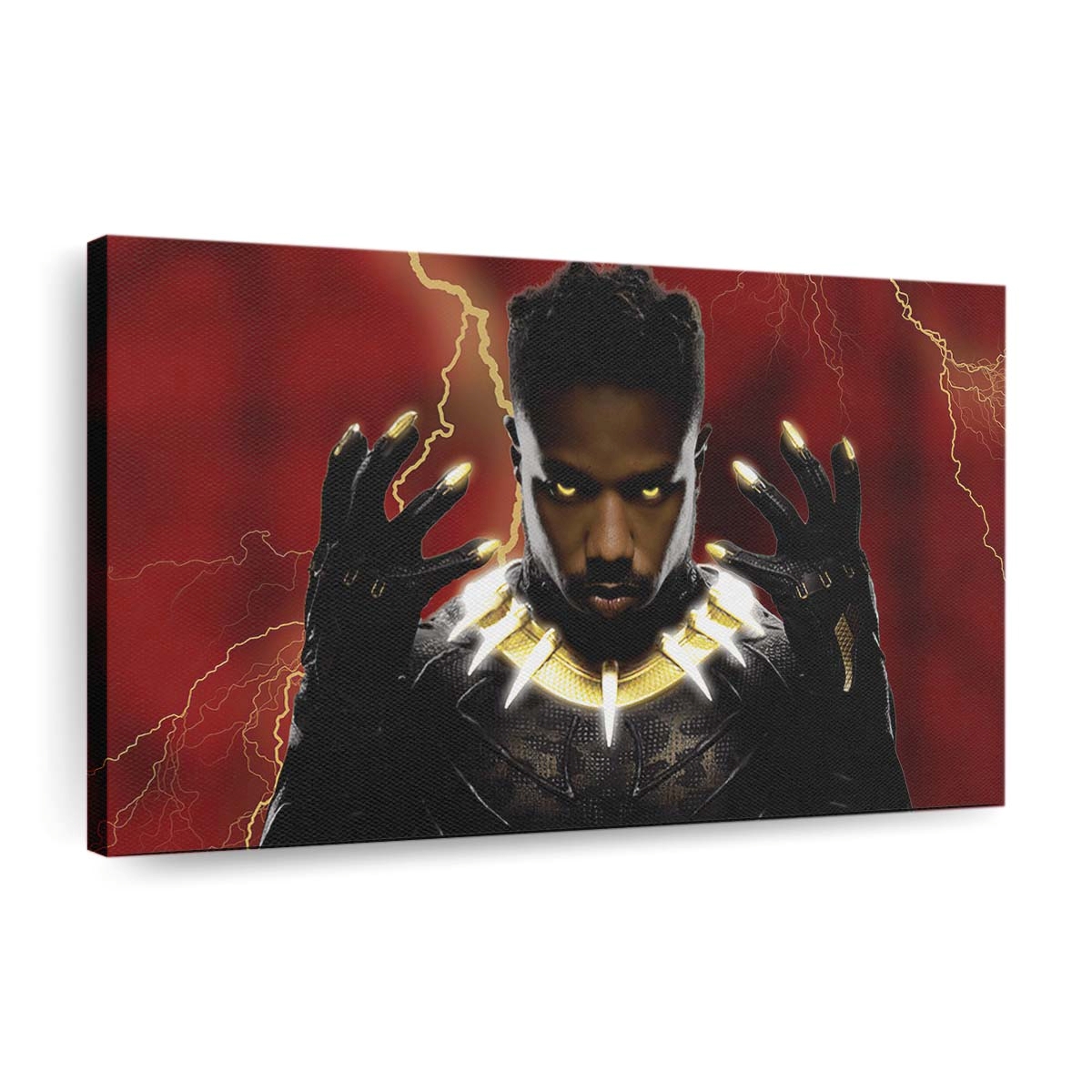 Killmonger Black Panther Wakanda für immer Leinwandbild - Marvel Wandbild