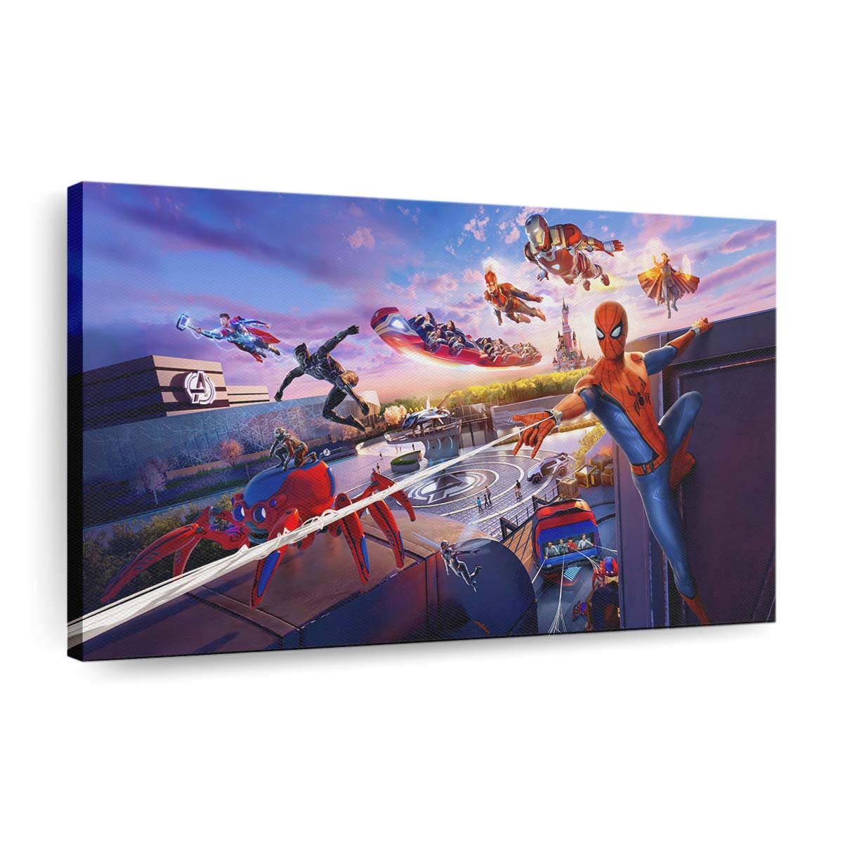 Marvel Disneyland Leinwandbild - Marvel Wandbild