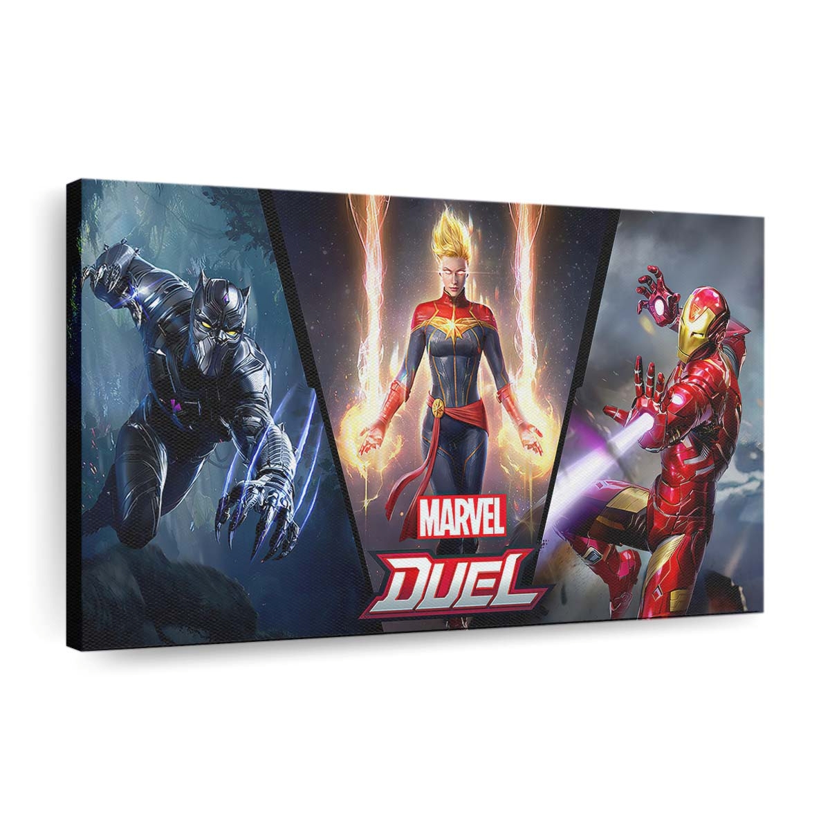 Marvel Duell Leinwandbild - Marvel Wandbild