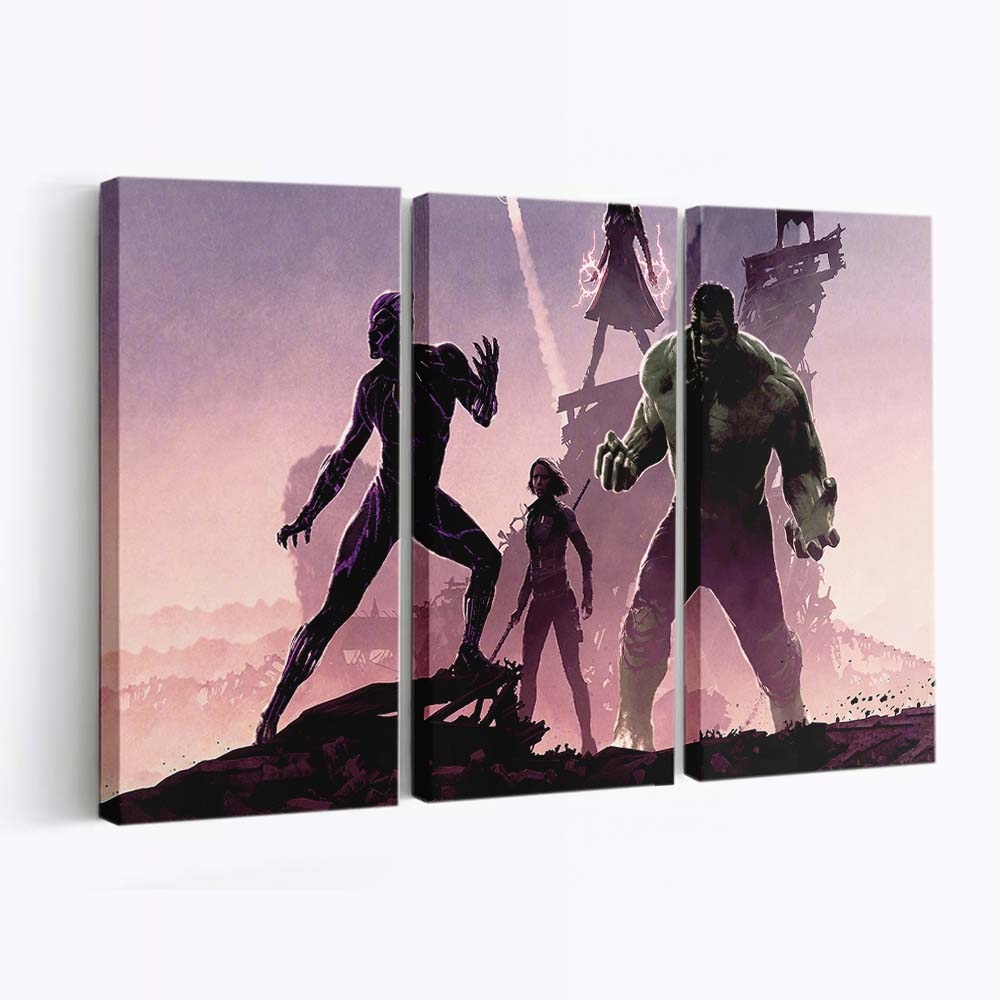 Avengers Infinity War Helden Leinwandbild - Marvel Wandbild