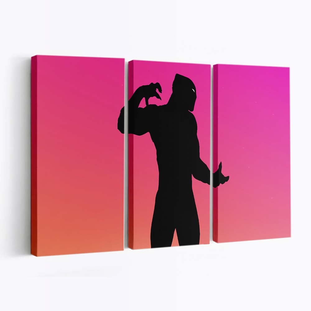 Black Panther Kunst Leinwandbild - Marvel Wandbild 5
