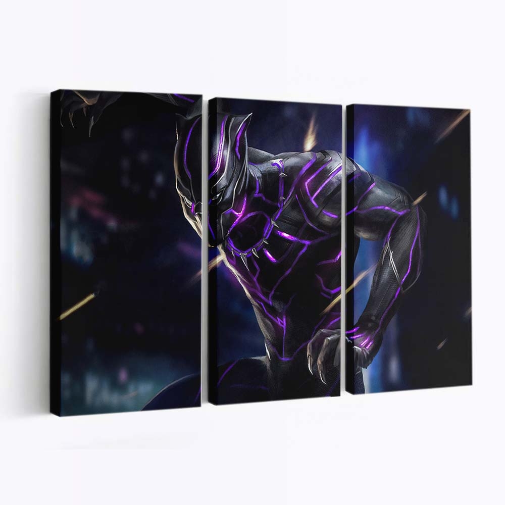 Black Panther Neu Leinwandbild - Marvel Wandbild 2