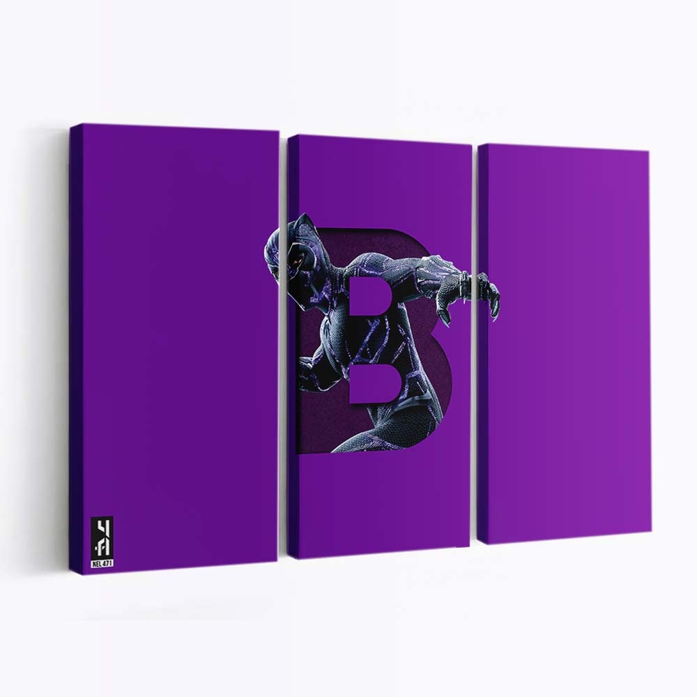 Black Panther Kunst Leinwandbild - Marvel Wandbild 0
