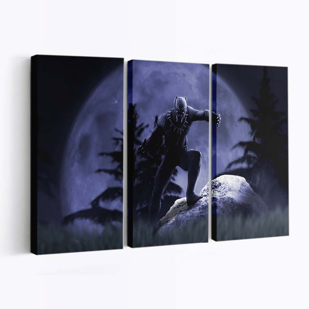 Black Panther Kunstwerke 208 Leinwandbild - Marvel Wandbild 2