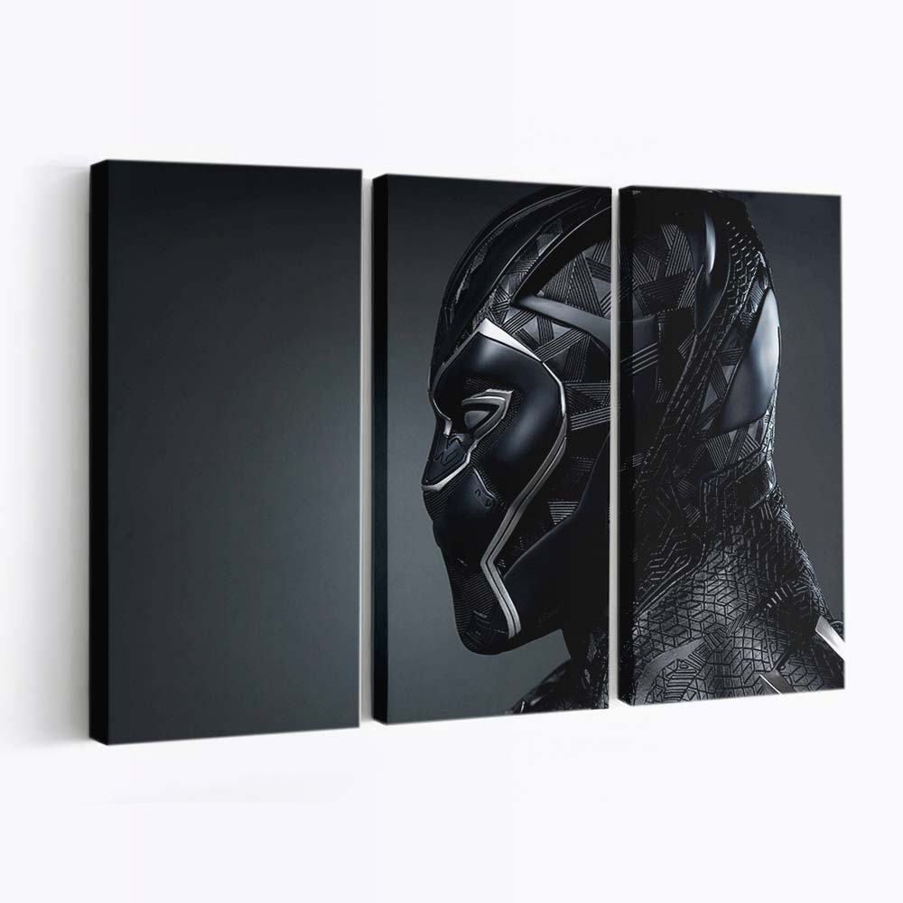 Black Panther Neu Leinwandbild - Marvel Wandbild 3