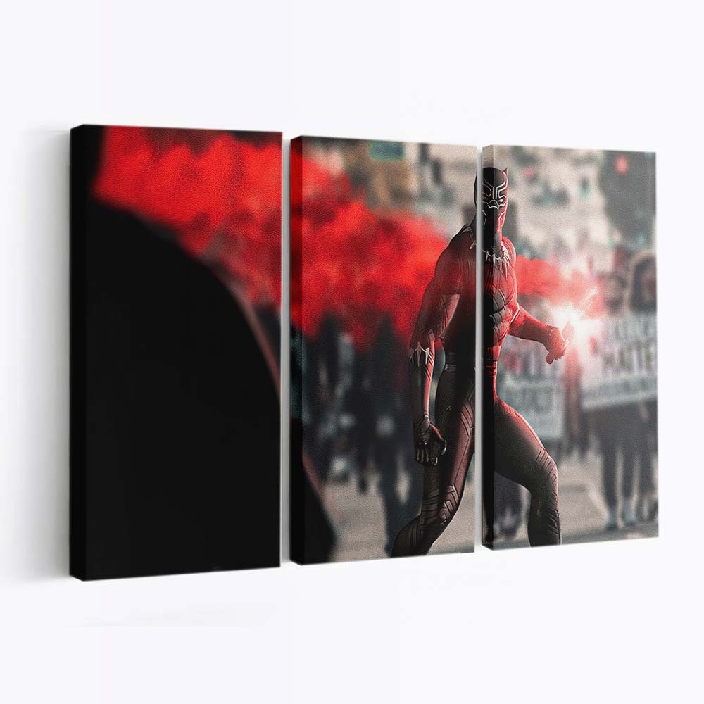Black Panther Black Lives Matter Leinwandbild - Marvel Wandbild