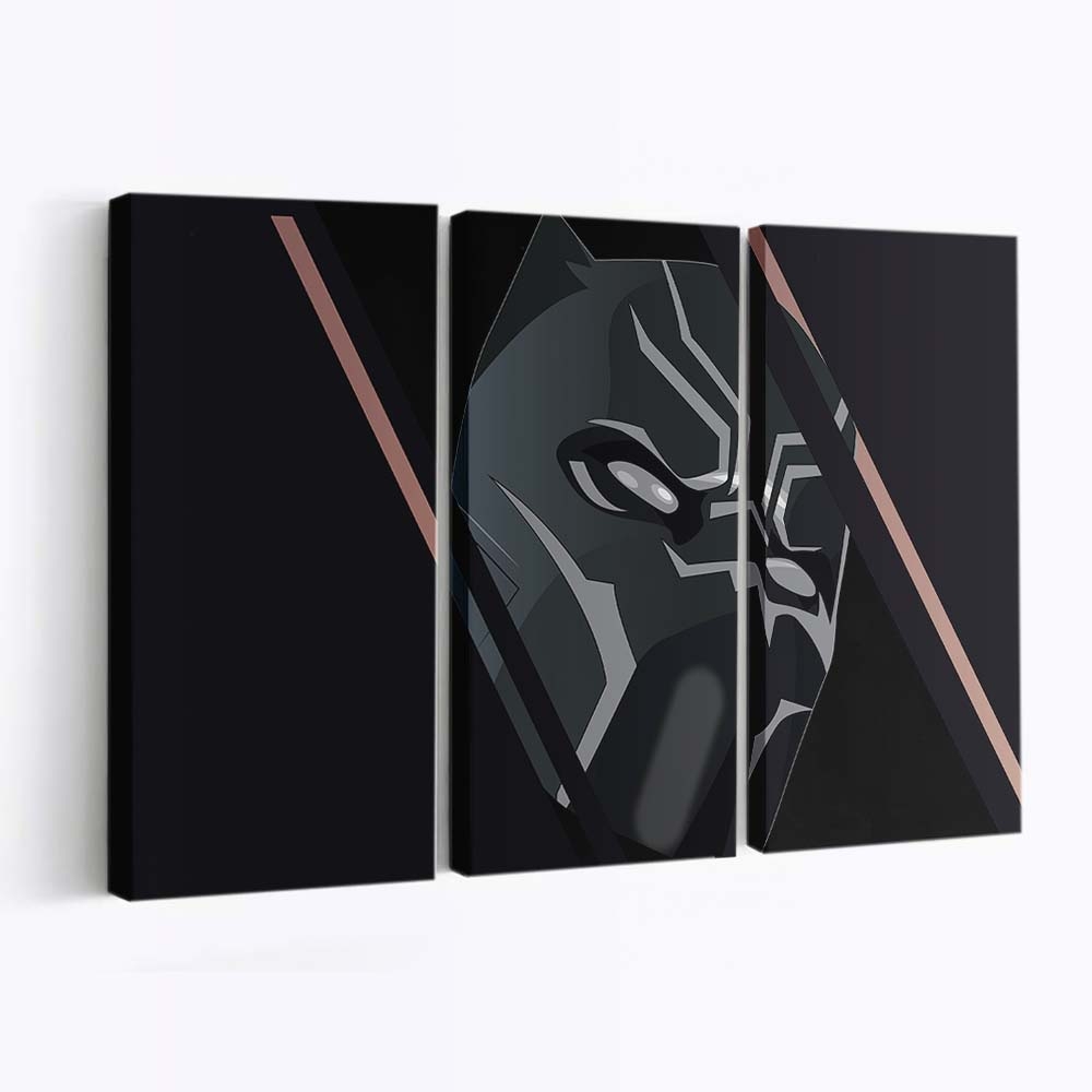 Black Panther Kapitän Amerika Bürgerkrieg Artwork Leinwandbild - Marvel Wandbild