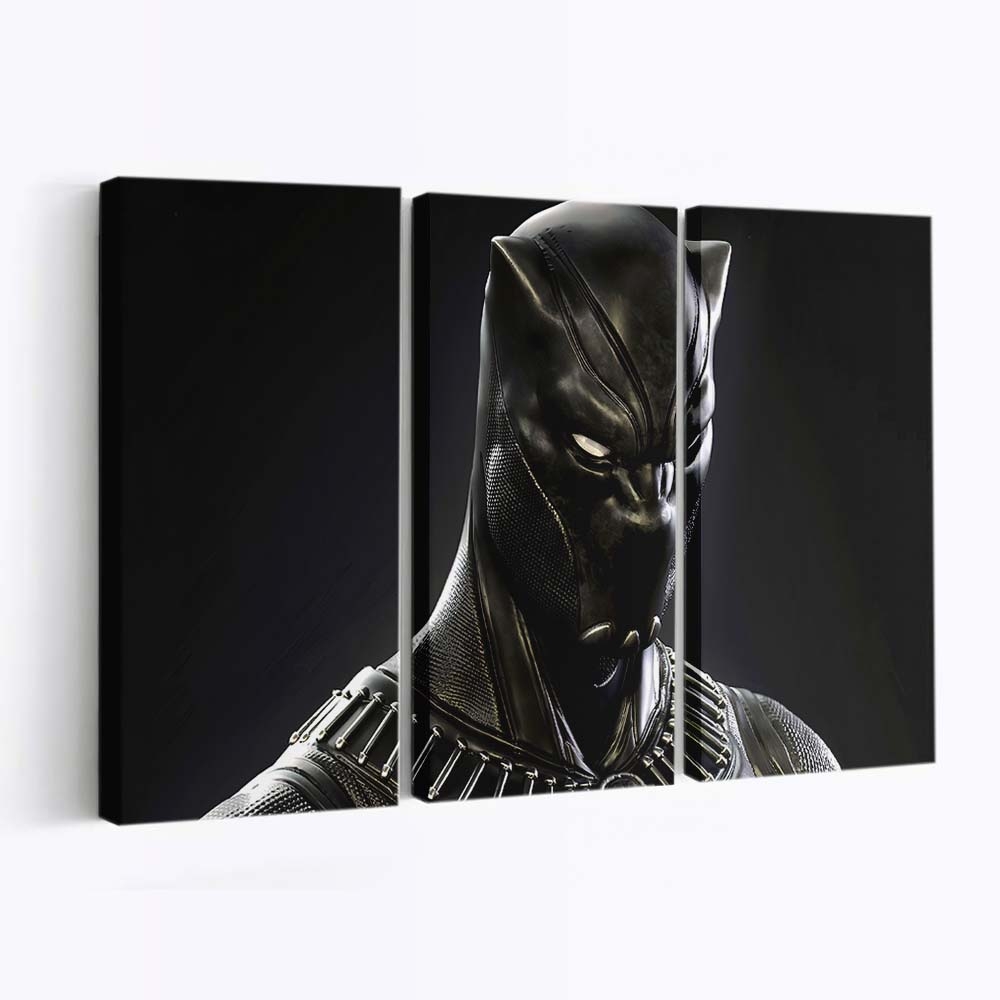 Black Panther Dunkelheit Leinwandbild - Marvel Wandbild