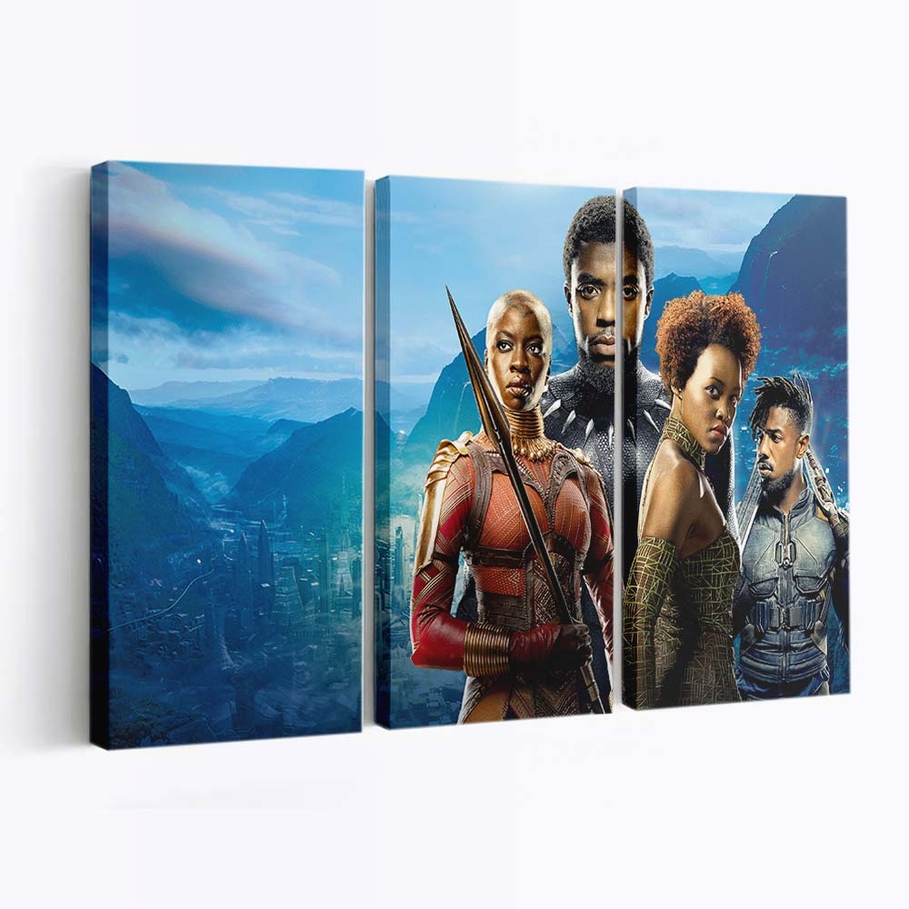 Black Panther Theater Leinwandbild - Marvel Wandbild