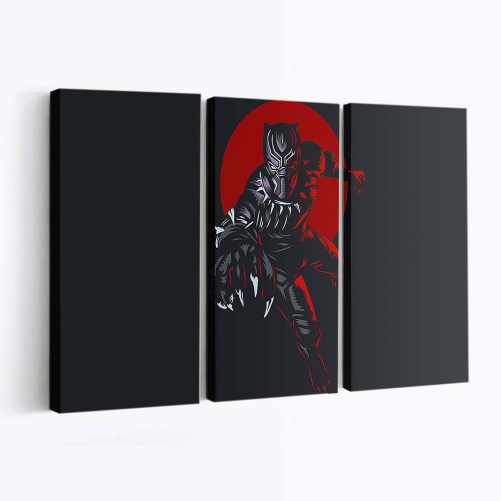 Black Panther Wakanda König Leinwandbild - Marvel Wandbild 2