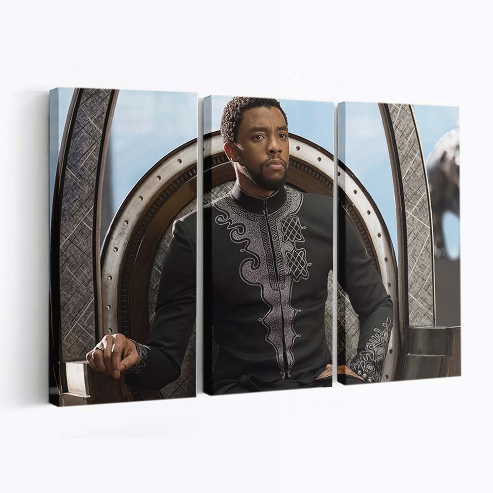 Chadwick Boseman Black Panther 208 Leinwandbild - Marvel Wandbild 2