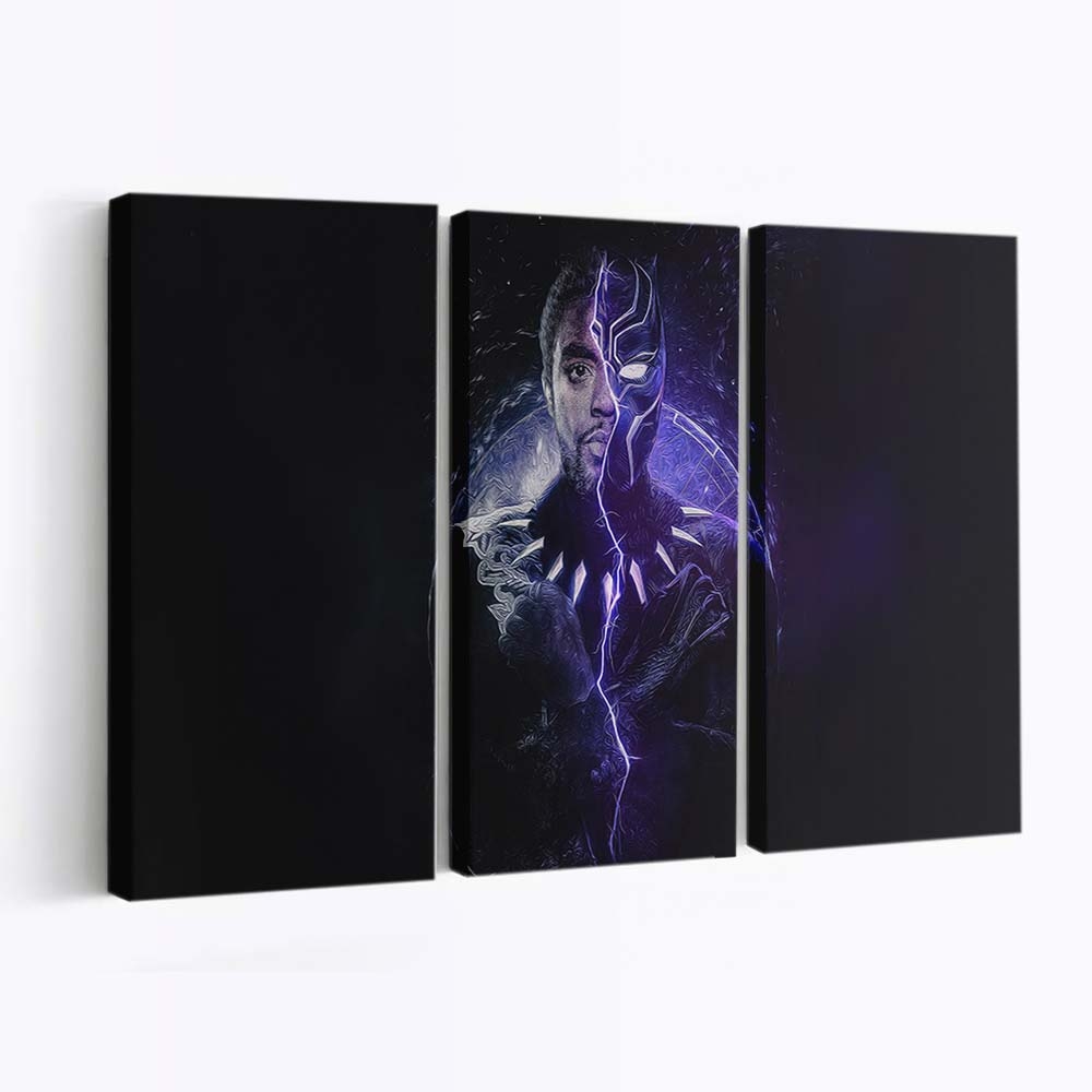 König T Challa Herrschaft Black Panther Herrschaft Leinwandbild - Marvel Wandbild