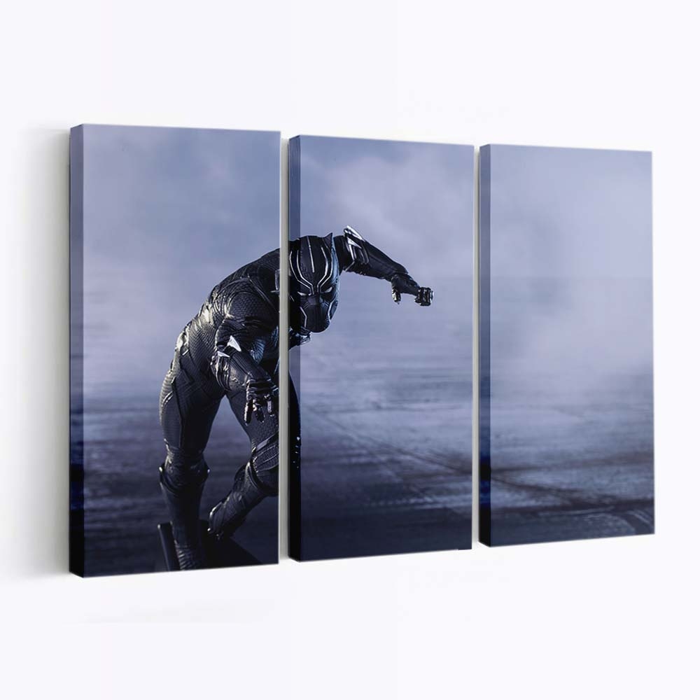Superheld Black Panther Leinwandbild - Marvel Wandbild