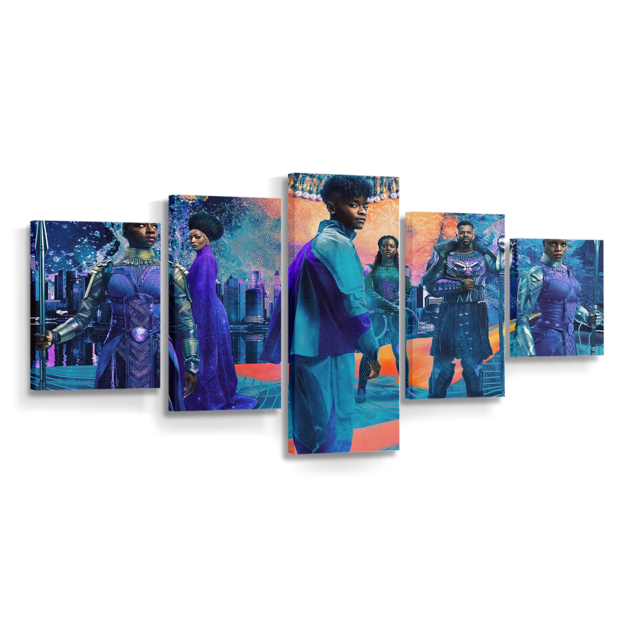 2023 Black Panther Wakanda für immer Leinwandbild - Marvel Wandbild 