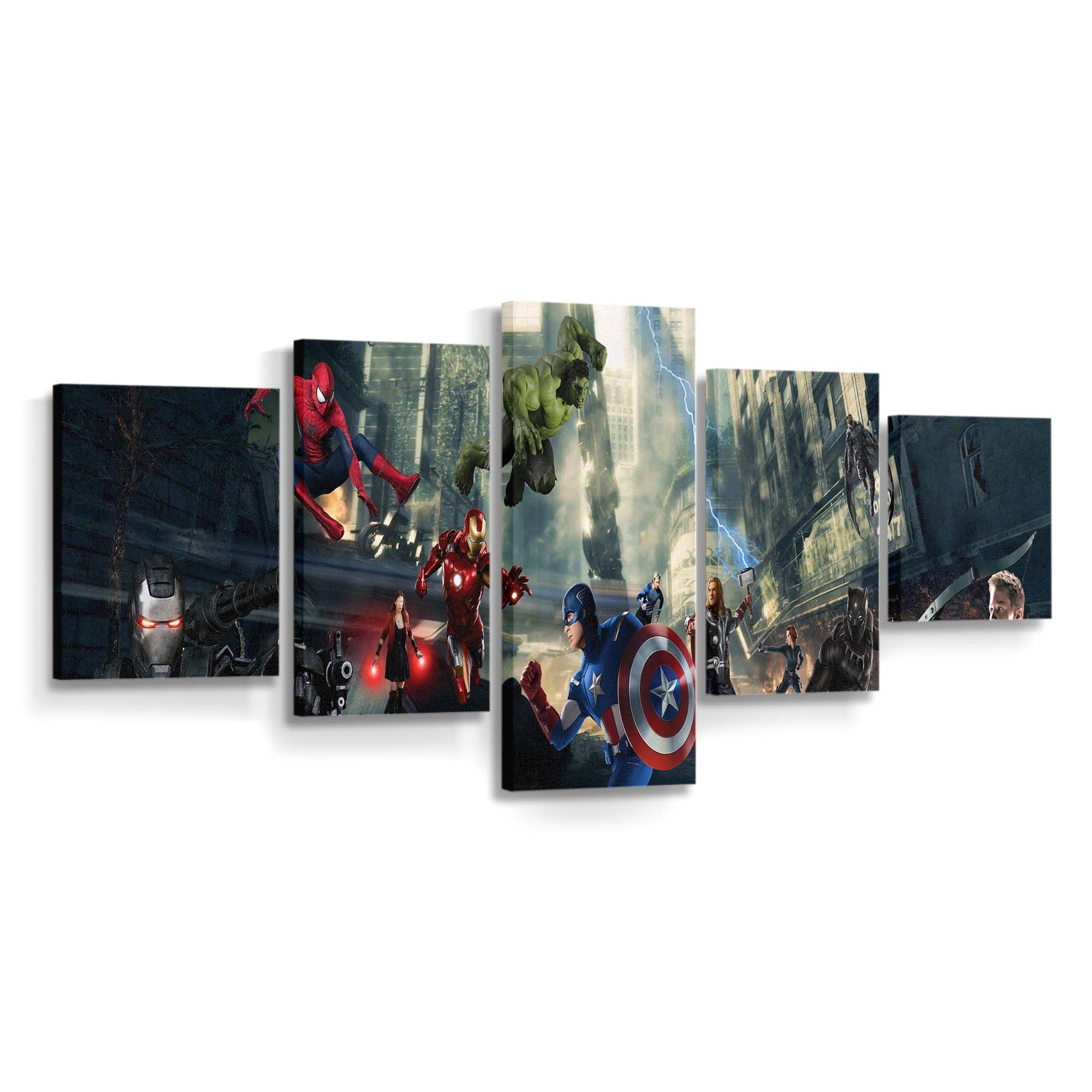 Avengers Assemble Artwork Leinwandbild - Marvel Wandbild 