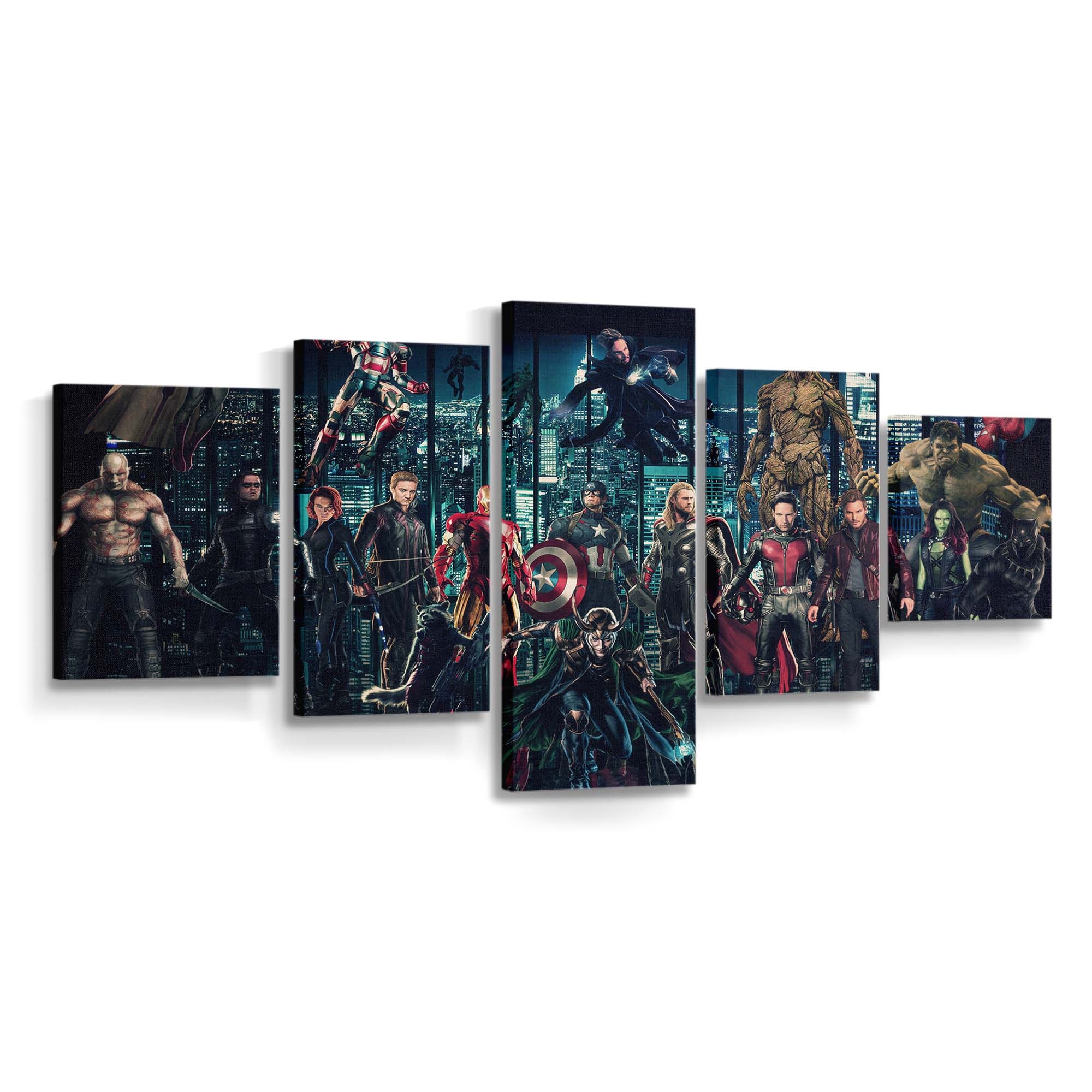 Avengers Infinty War 208 Superhelden Leinwandbild - Marvel Wandbild 