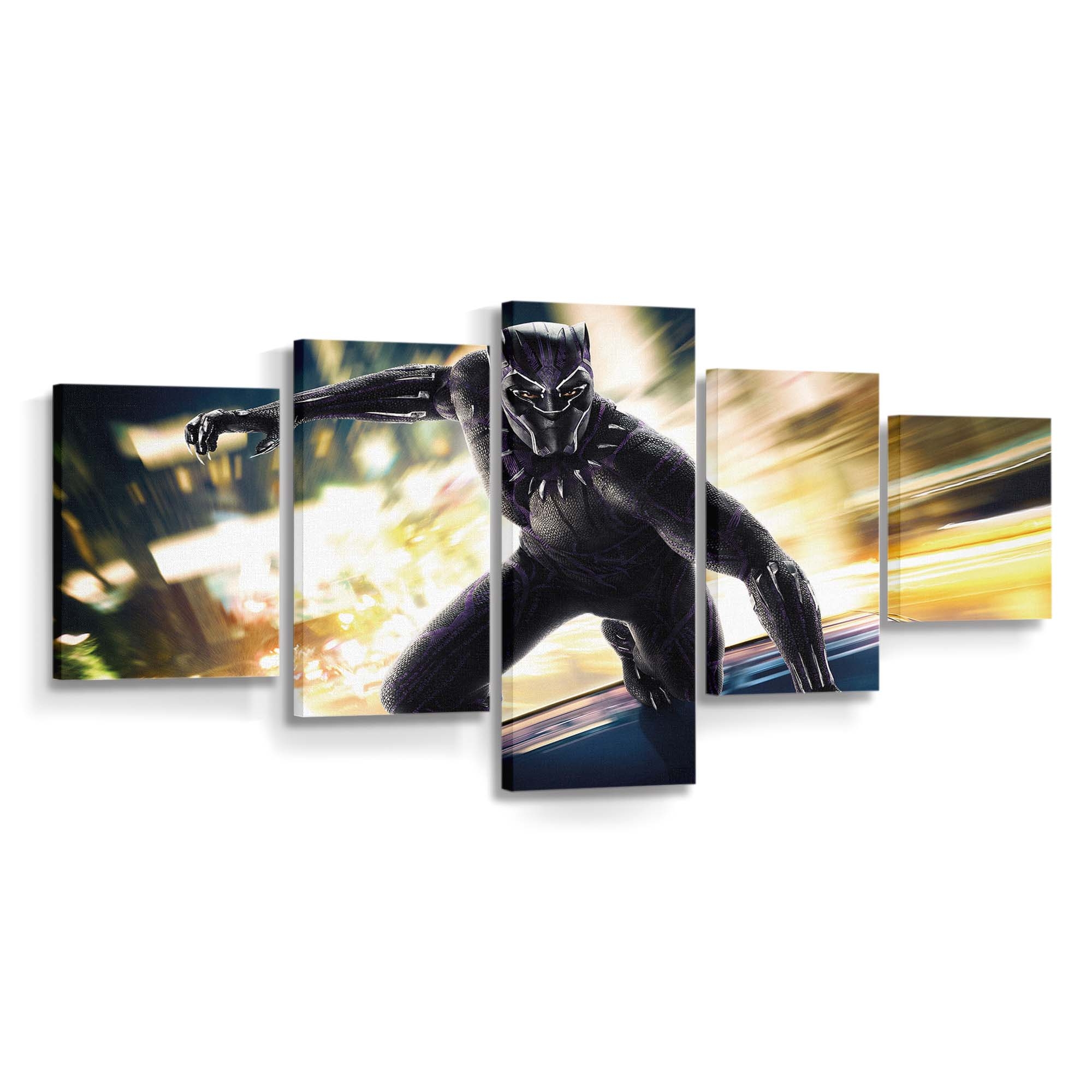 Black Panther 208 Film Leinwandbild - Marvel Wandbild 
