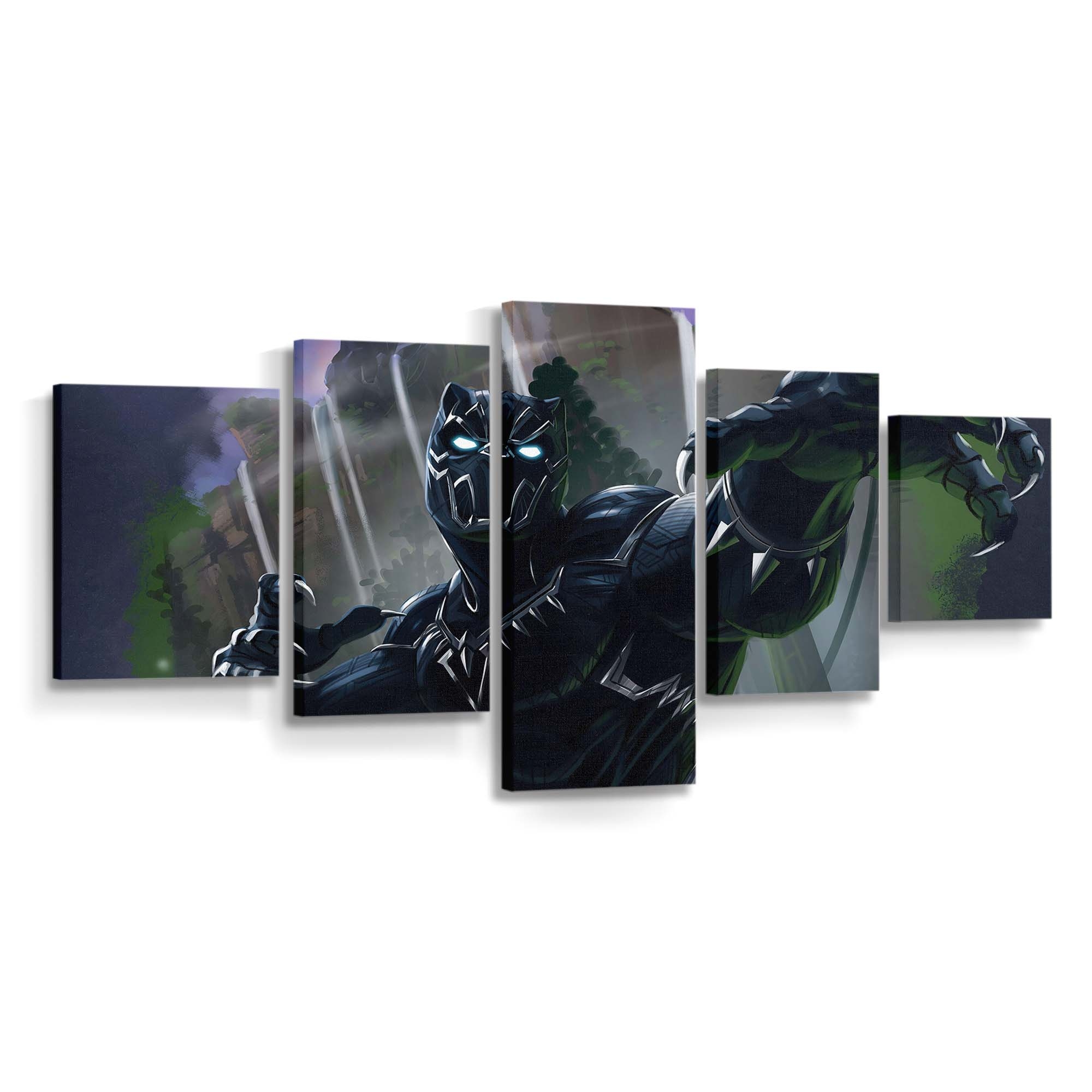 Black Panther Artwork Leinwandbild - Marvel Wandbild 