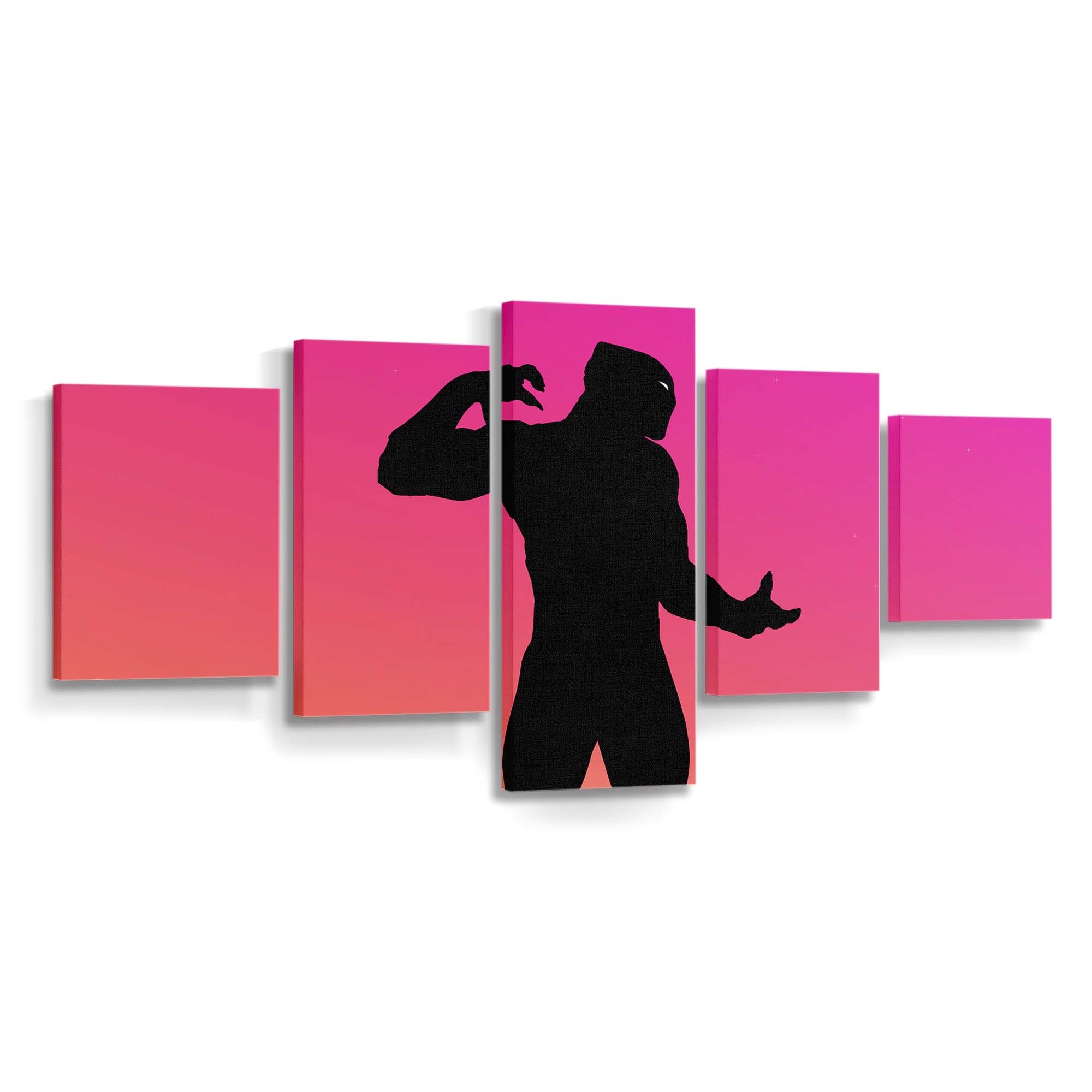 Black Panther Kunst Leinwandbild - Marvel Wandbild 5