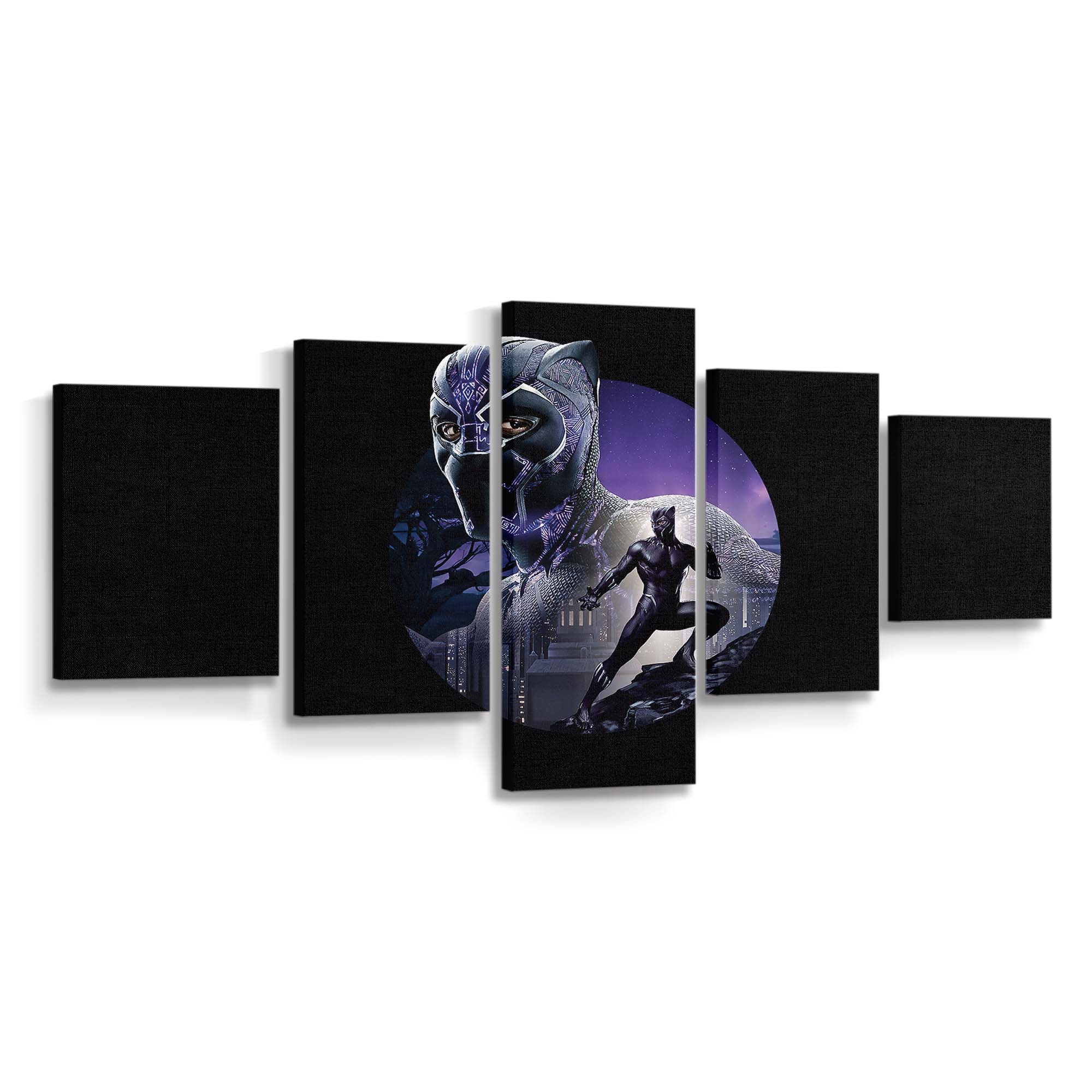 Black Panther Neu Leinwandbild - Marvel Wandbild 