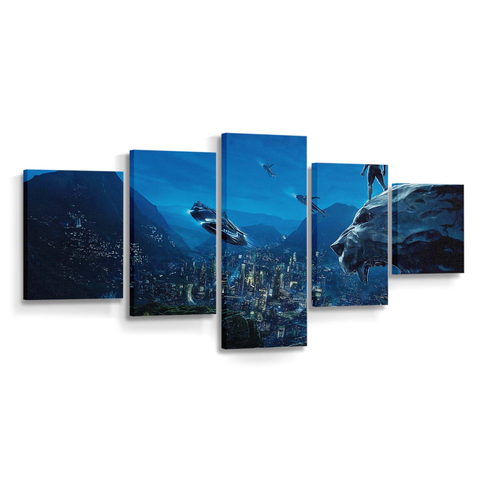 Black Panther Film Leinwandbild - Marvel Wandbild 