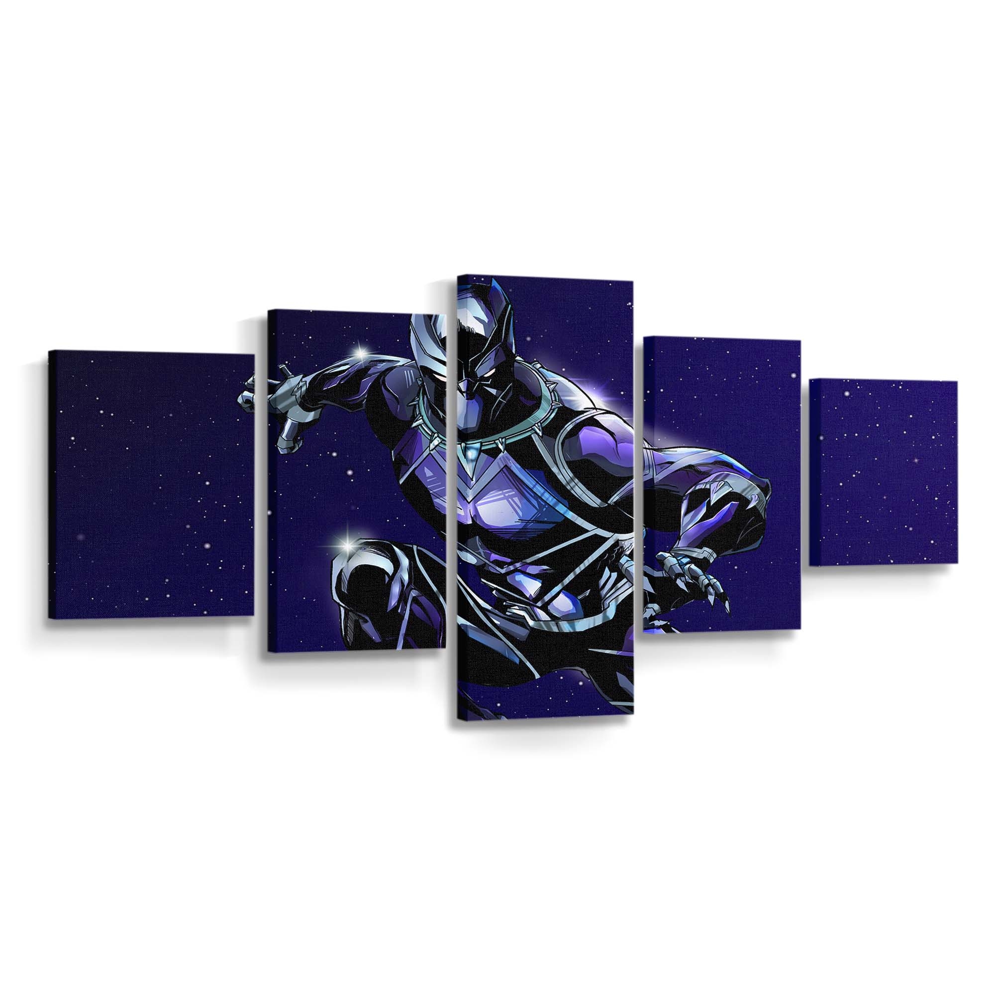 Black Panther Neues Artwork Leinwandbild - Marvel Wandbild 