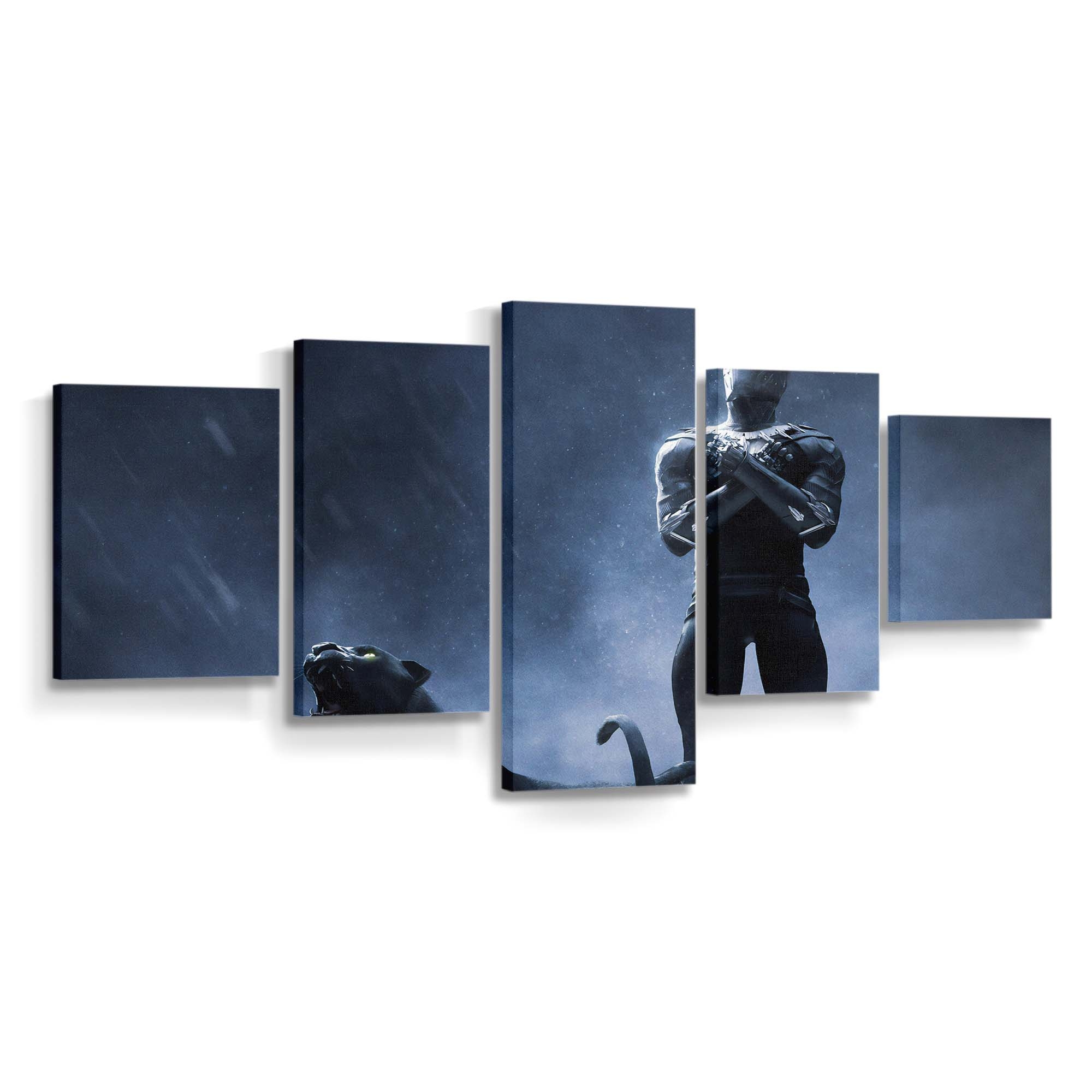 Black Panther Rise Up Leinwandbild - Marvel Wandbild 