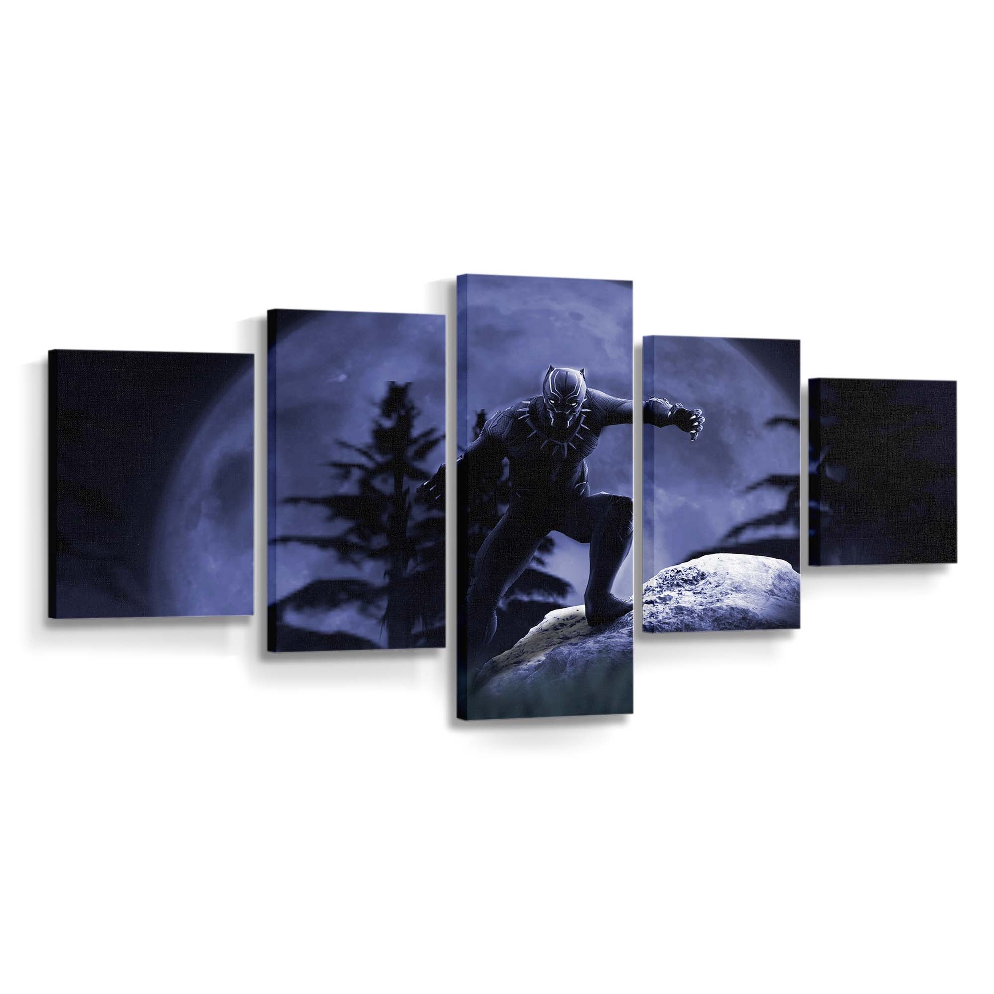 Black Panther Kunstwerke 208 Leinwandbild - Marvel Wandbild 2