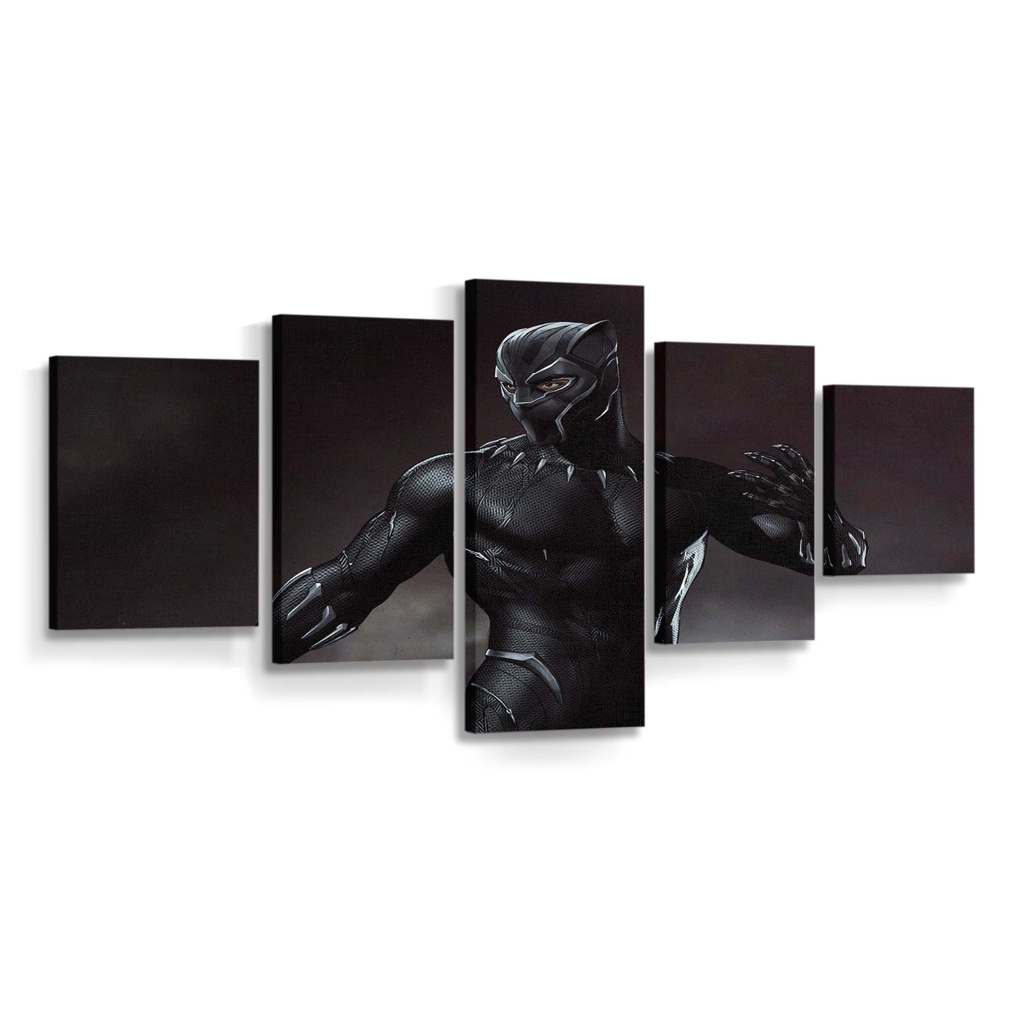 Black Panther Kunstwerk Leinwandbild - Marvel Wandbild 