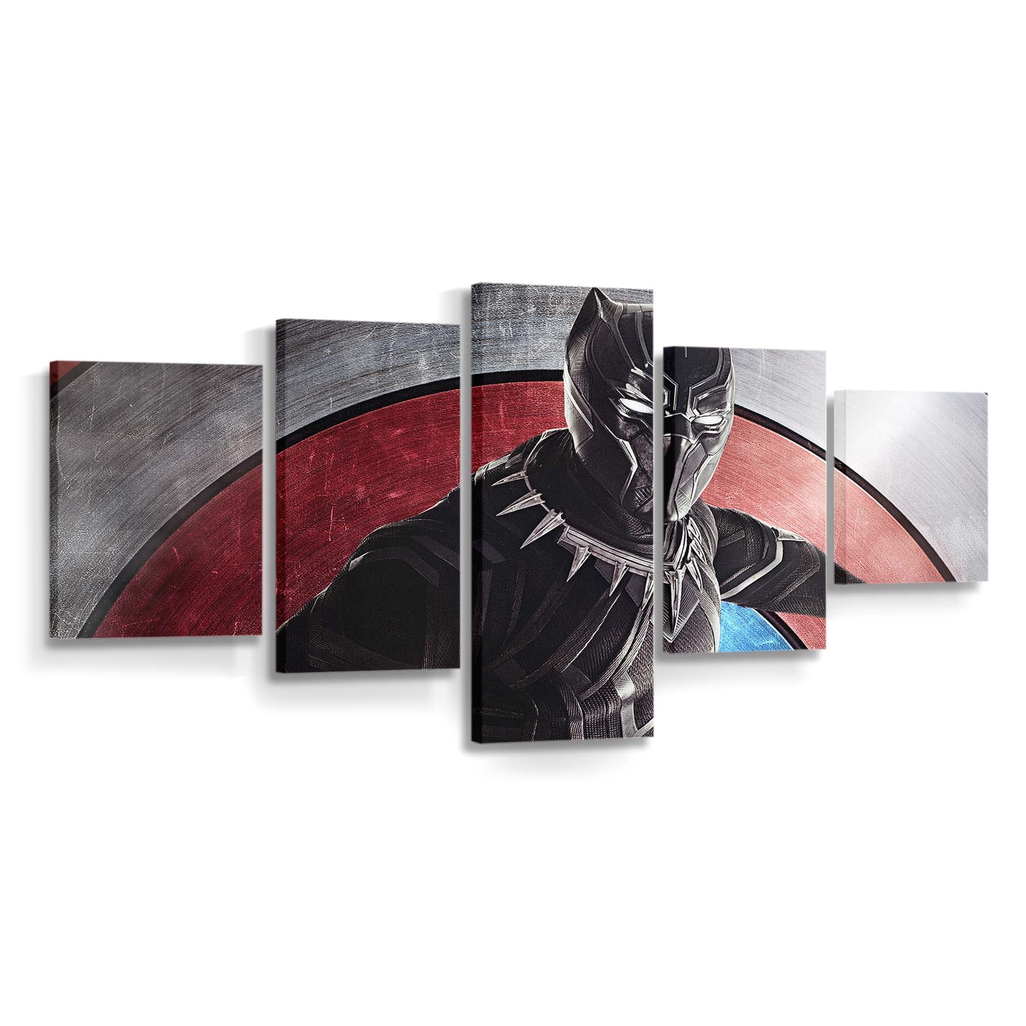 Black Panther Bürgerkrieg Leinwandbild - Marvel Wandbild 
